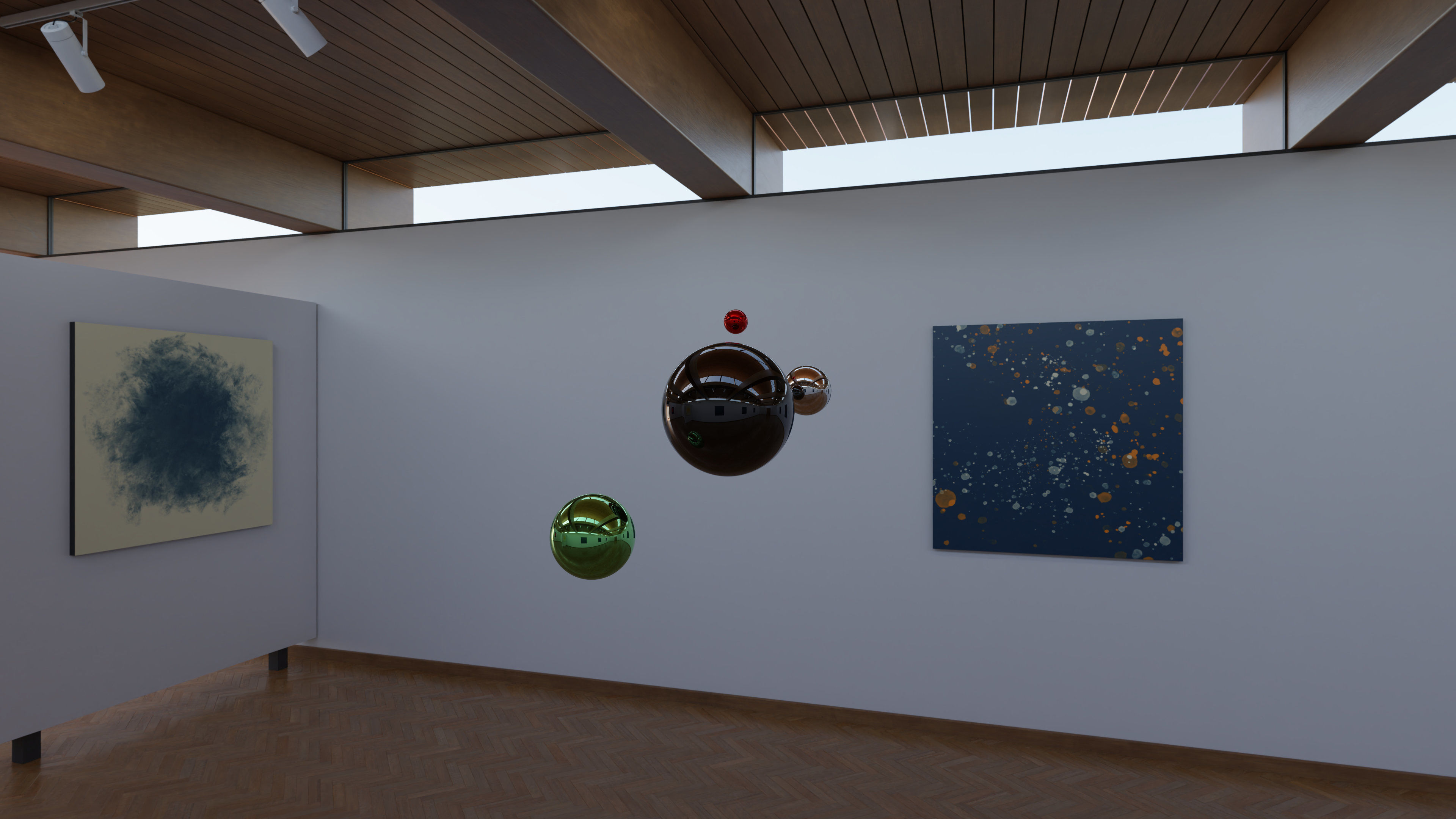 HDRI - Art Museum Gallery Interior 21 - 16384x8192 Texture_17