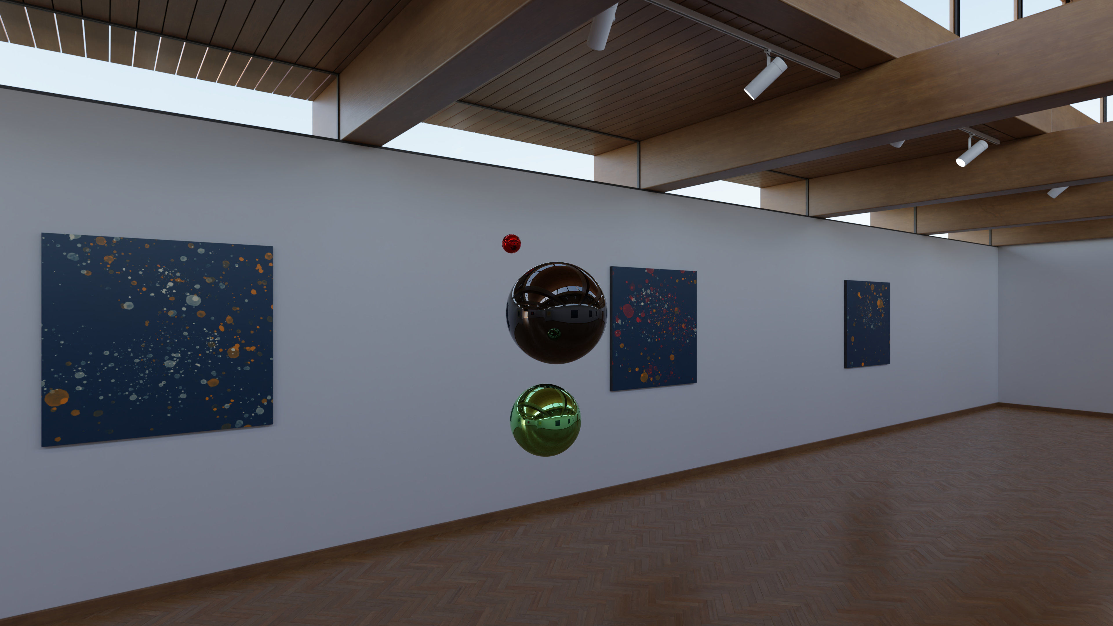 HDRI - Art Museum Gallery Interior 21 - 16384x8192 Texture_14