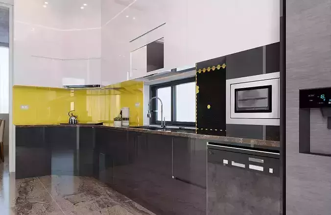 kitchenroom modern kitchen with accents