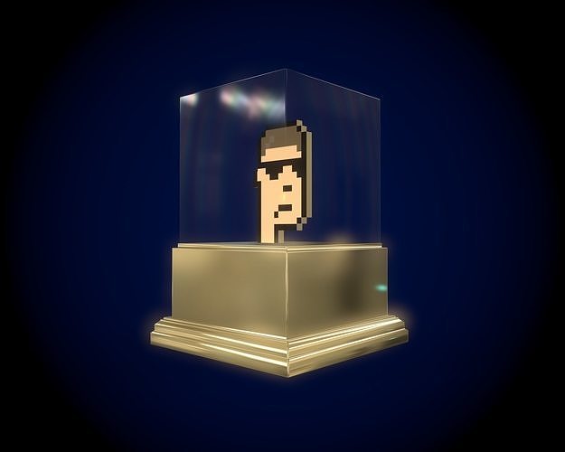 Gold Punk Low-poly 3D model