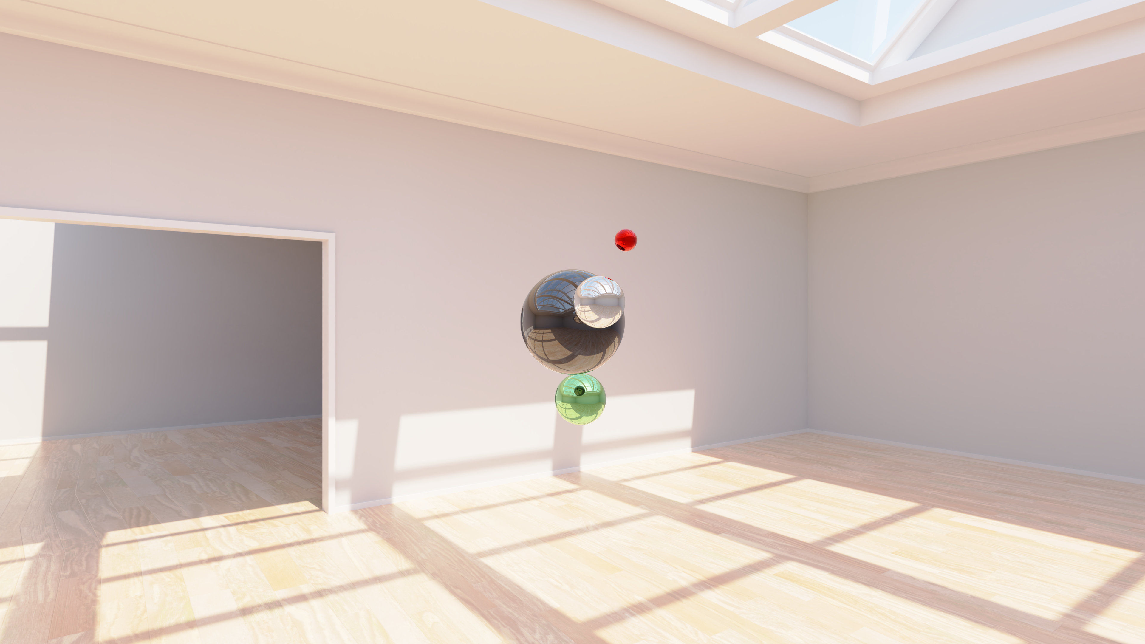 HDRI - Art Museum Gallery Interior 22 - 16384x8192 Texture_4