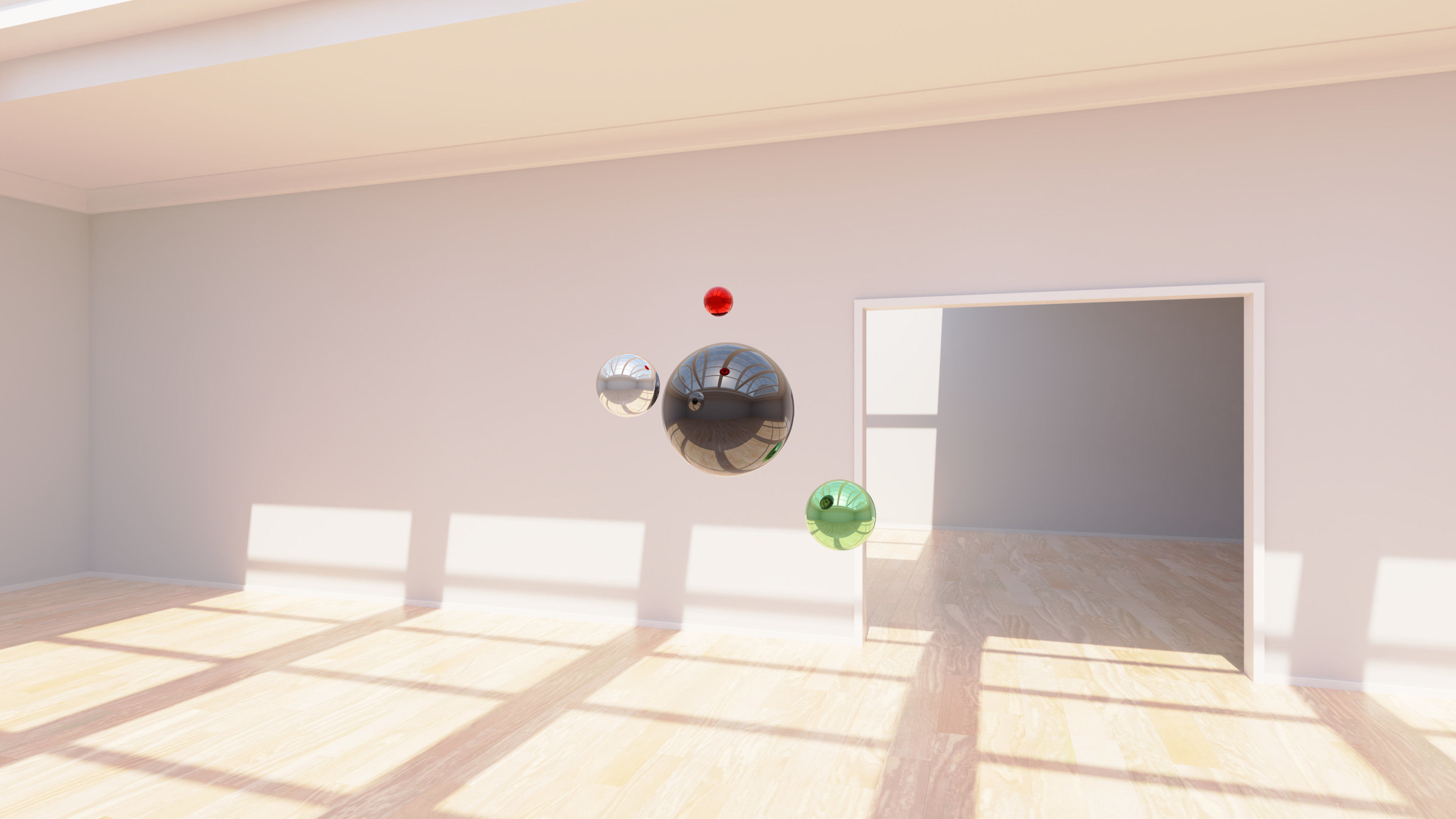 HDRI - Art Museum Gallery Interior 22 - 16384x8192 Texture_7