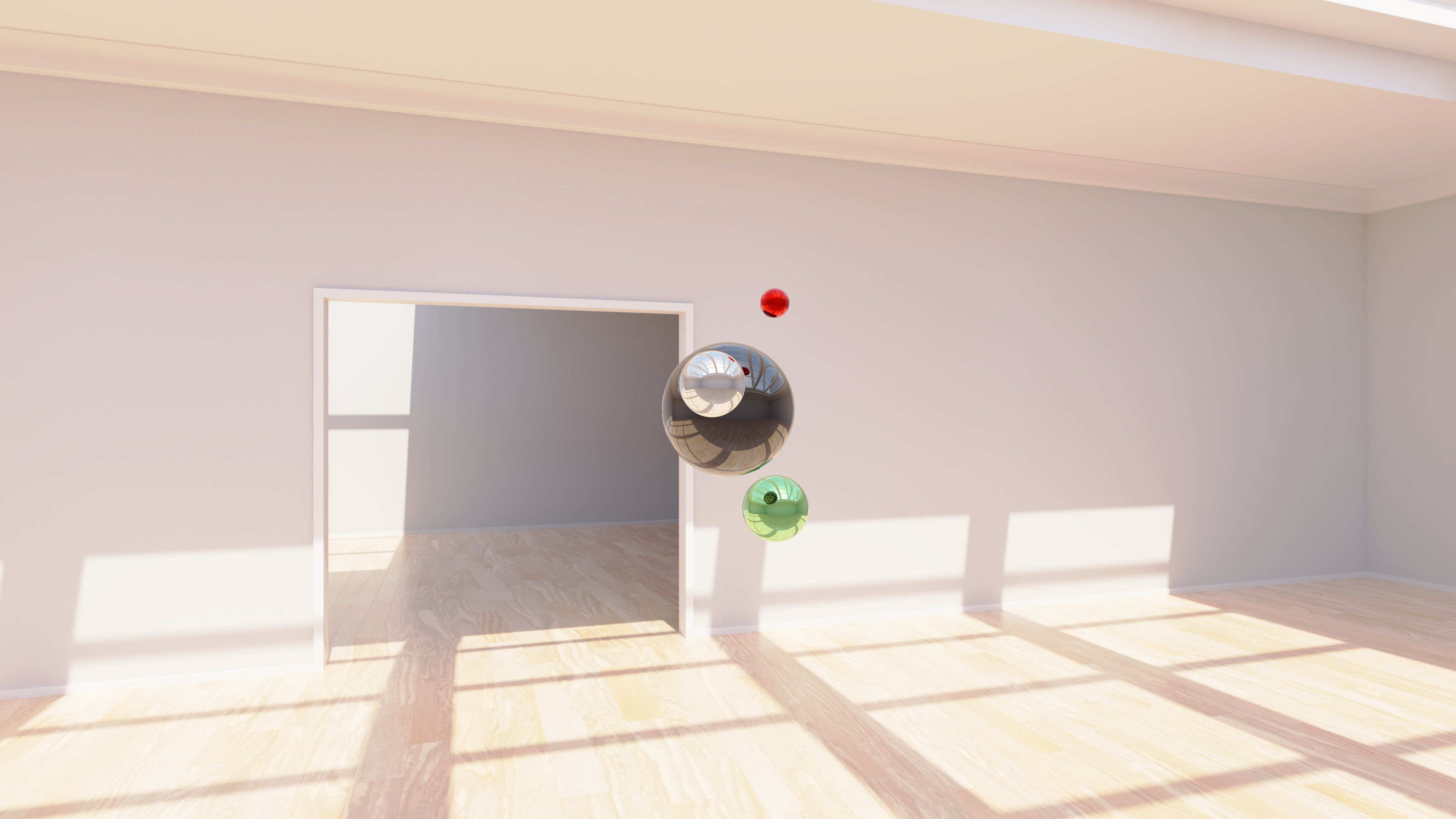 HDRI - Art Museum Gallery Interior 22 - 16384x8192 Texture_5