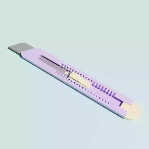 Paper Cutter Low-poly 3D model