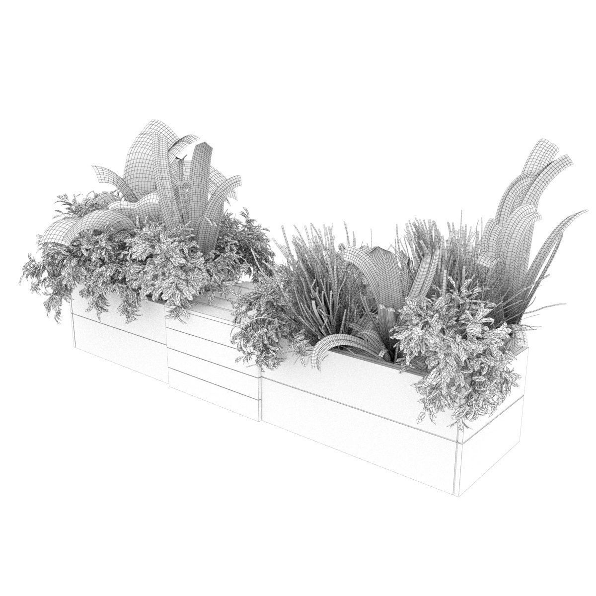 Collection plant vol 332 - indoor - leaf - monstera - banana 3D model_5