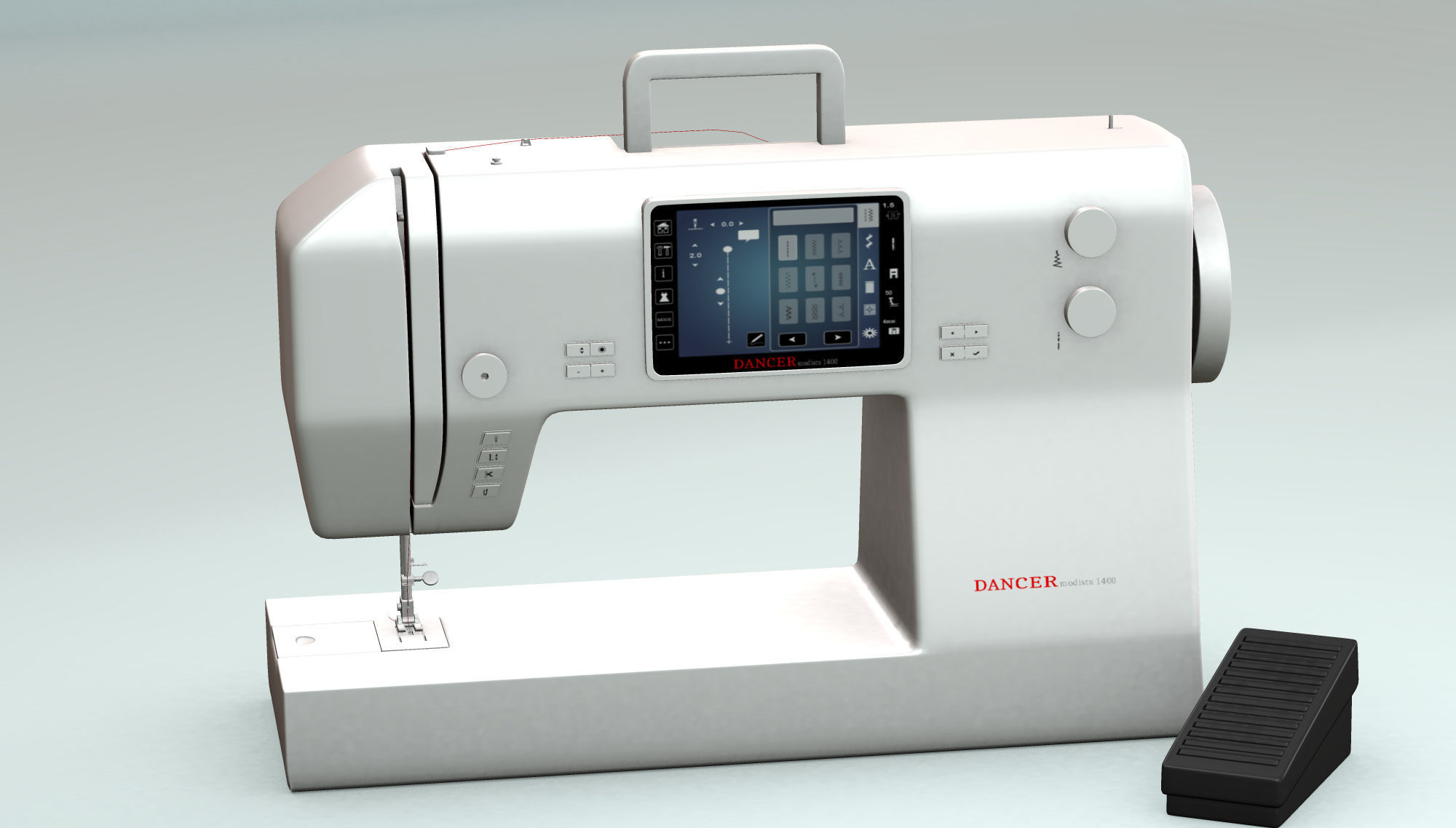 Sewing Machine 3D model_2