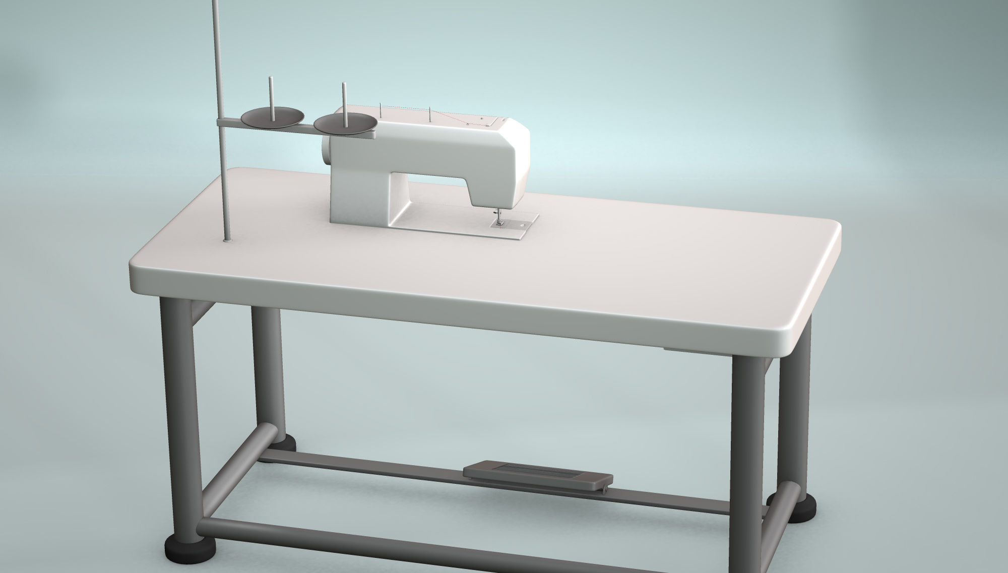 Sewing Machine 3D model_6