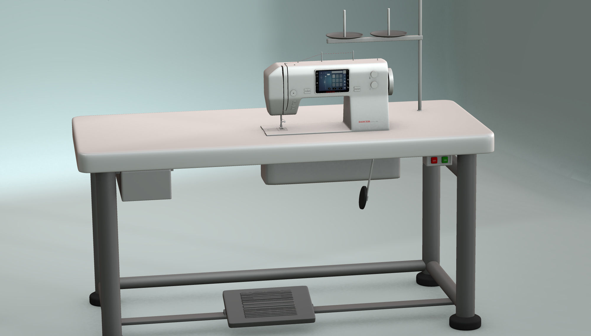 Sewing Machine 3D model_4