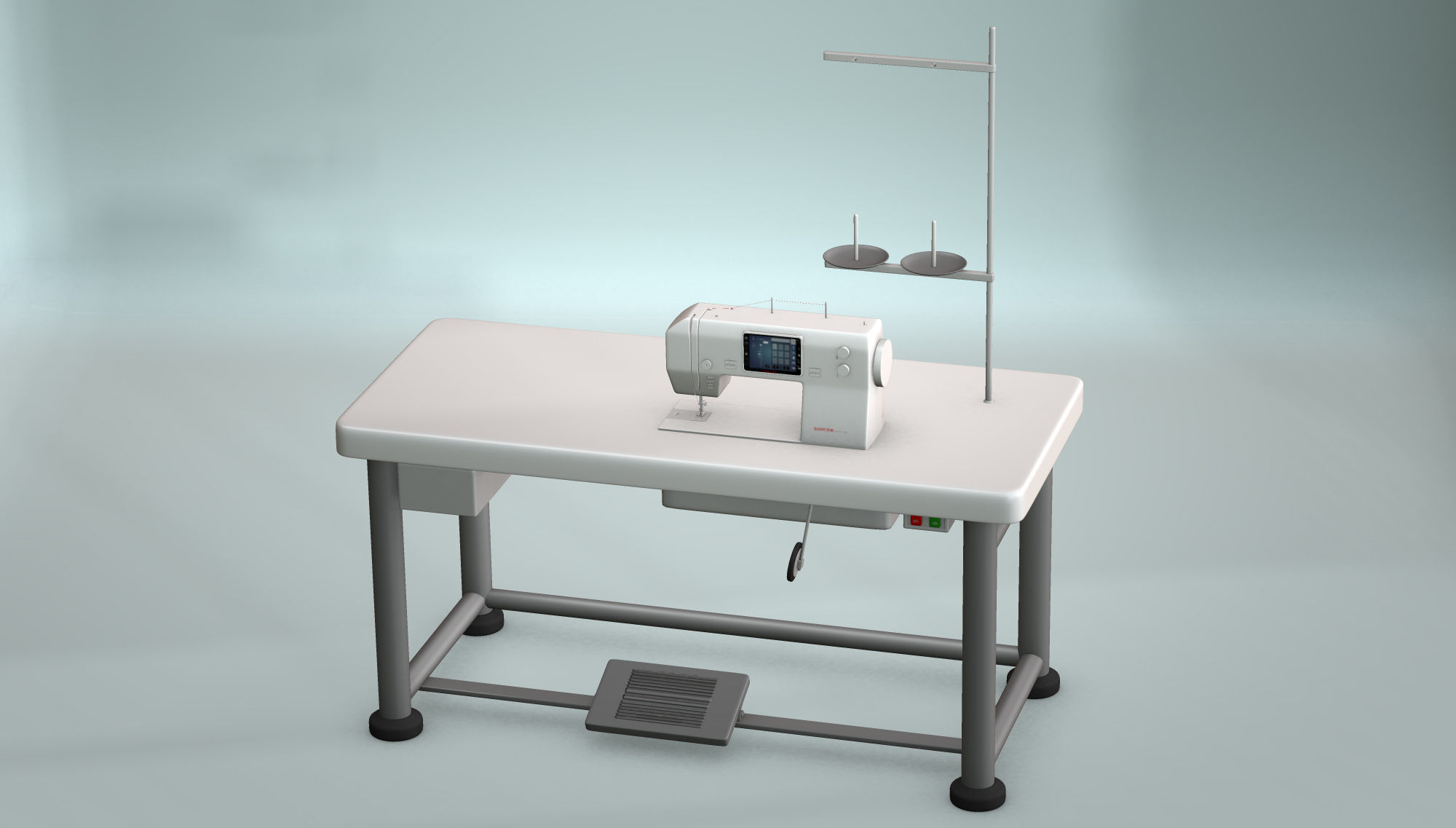 Sewing Machine 3D model_1