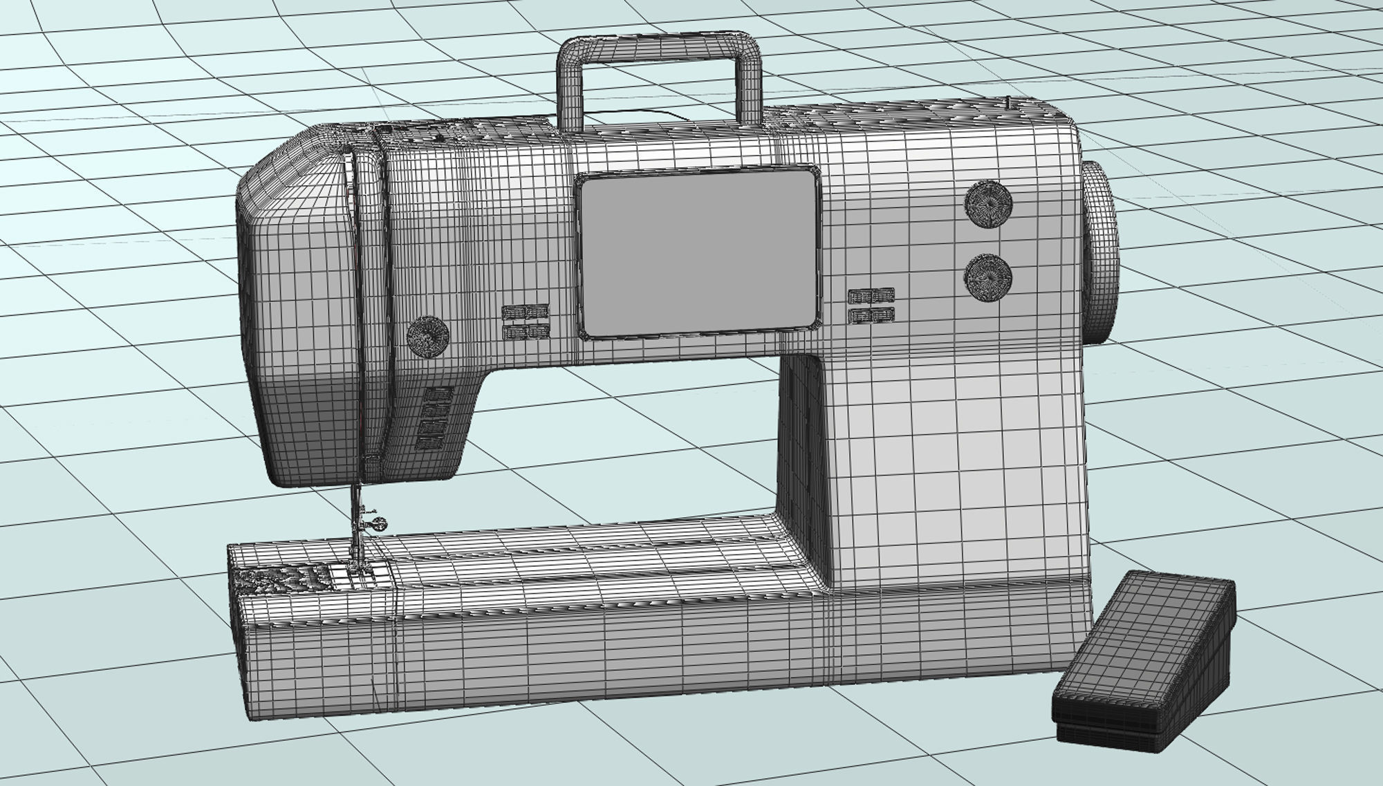 Sewing Machine 3D model_8