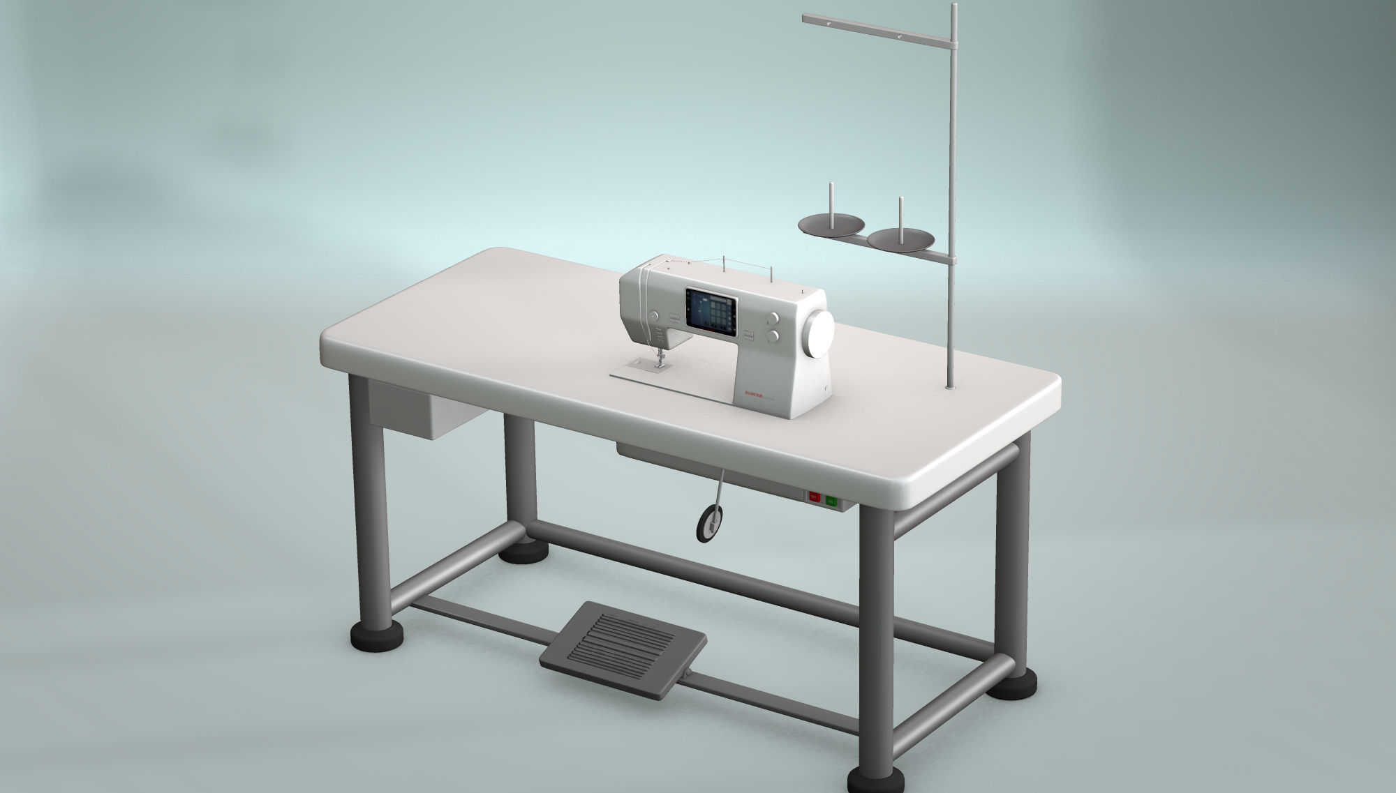Sewing Machine 3D model_5