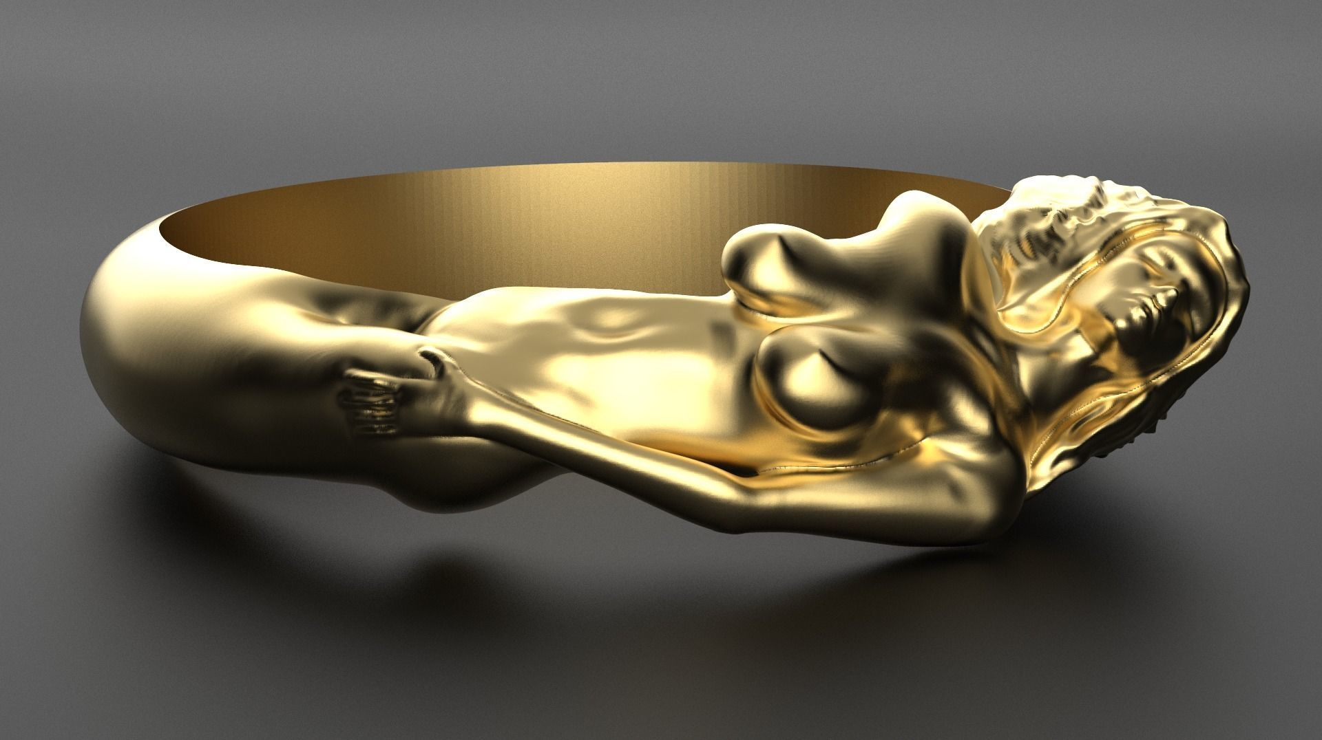 Ma cherie ring 3D print model_1