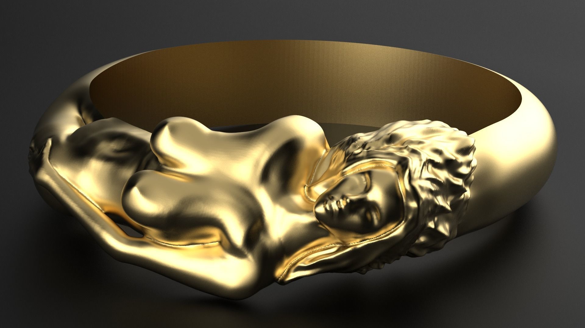 Ma cherie ring 3D print model_2