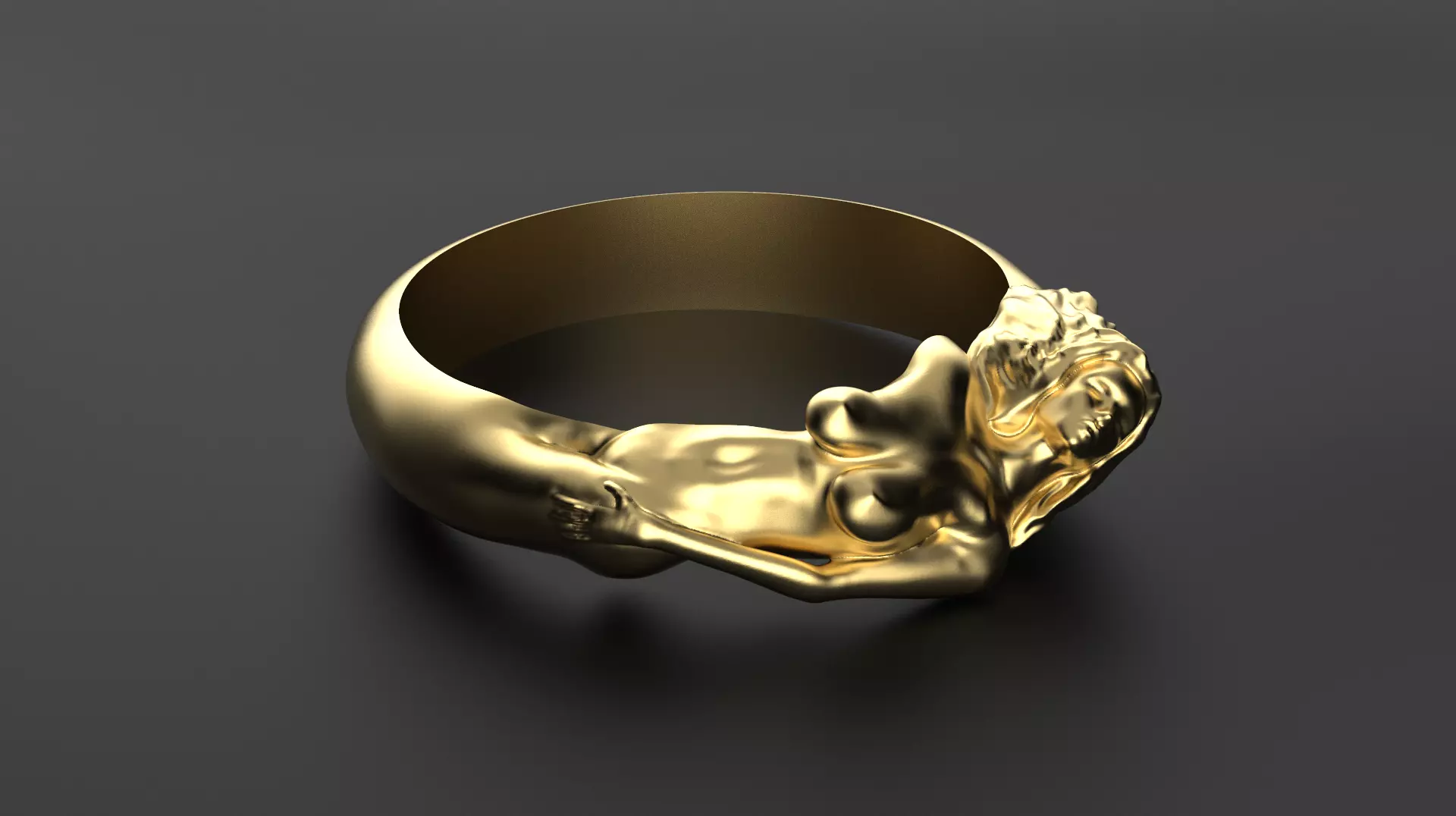 Ma cherie ring 3D print model_0