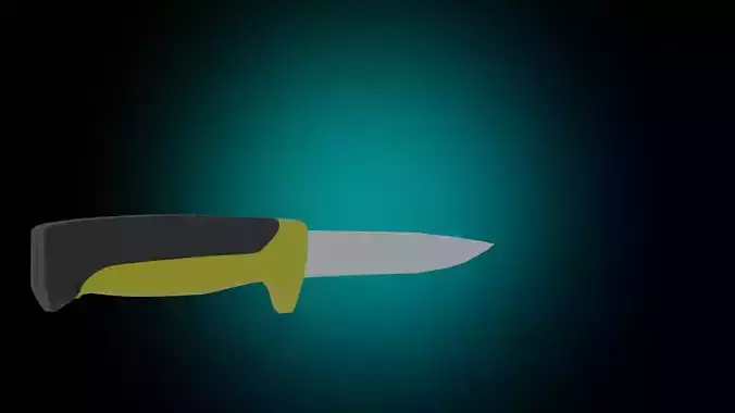 Knife model Game dev hiker Low-poly 3D model
