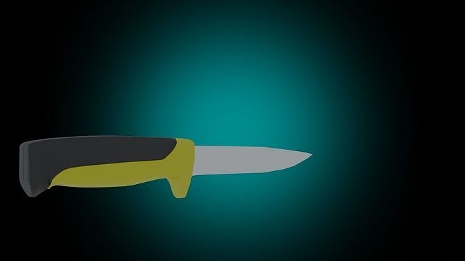 Knife model Game dev hiker Low-poly 3D model