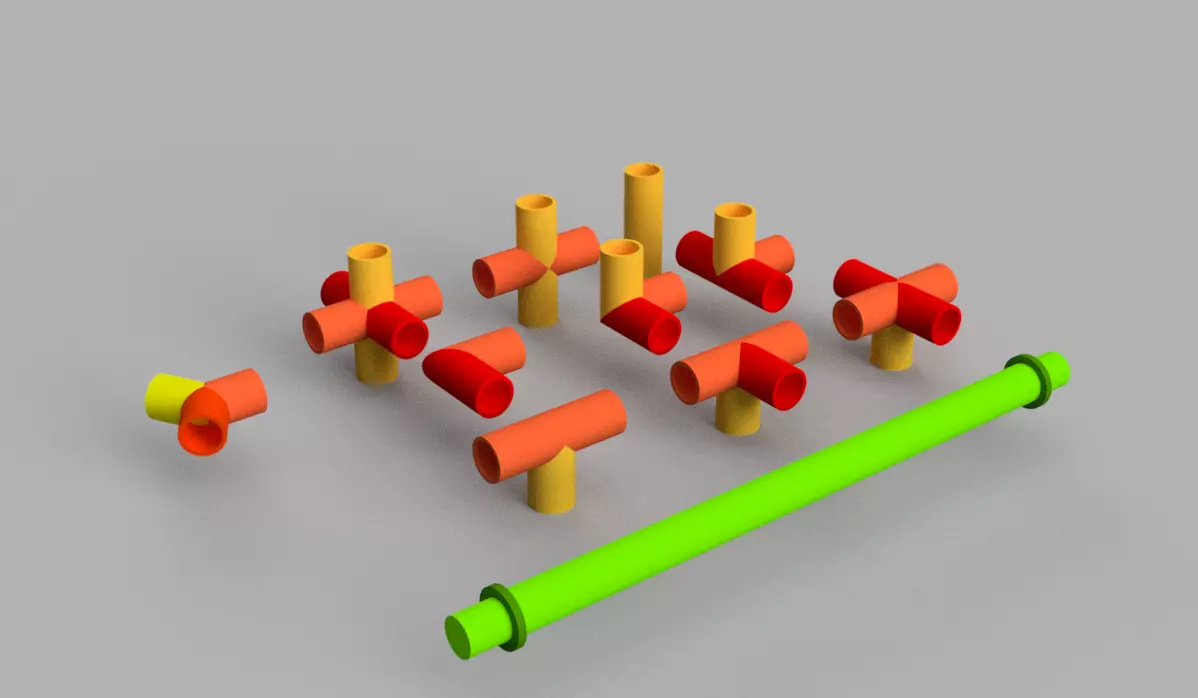 joints and connector type 1 3D model