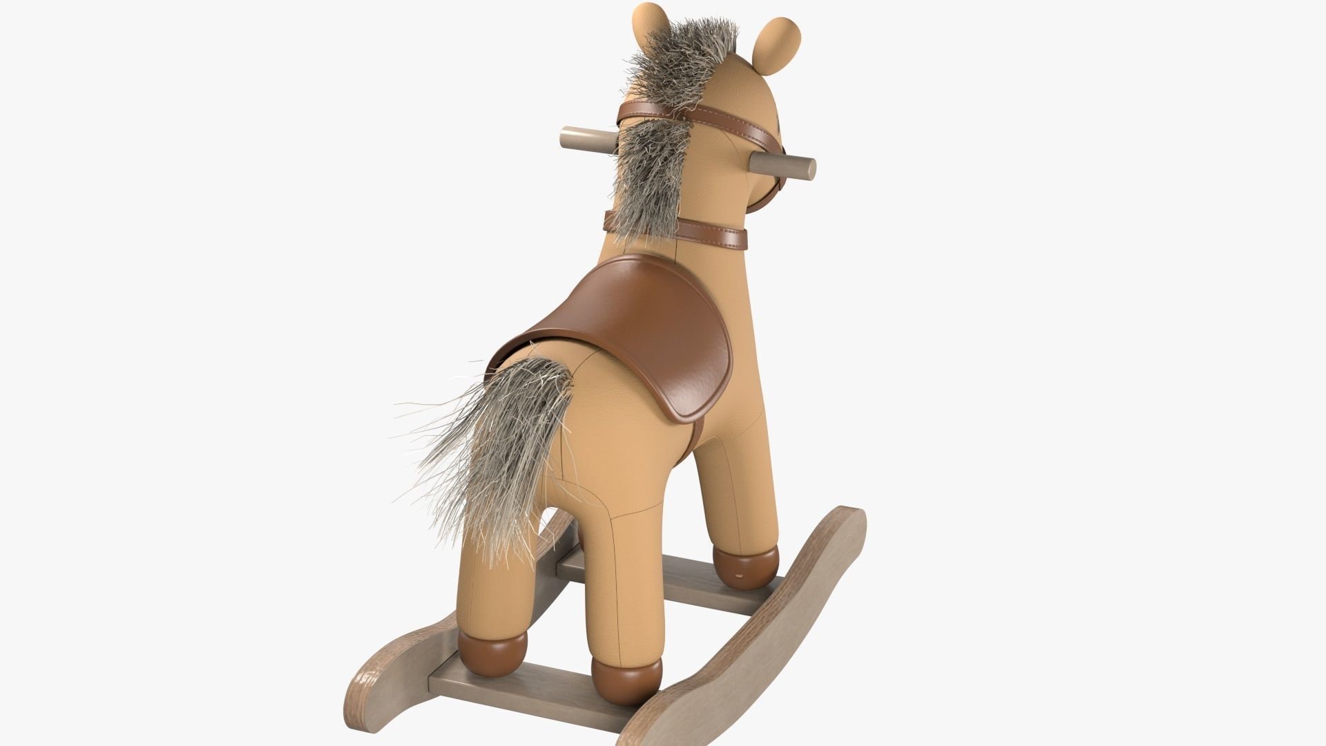 Baby Rocking Horse 3D model_4