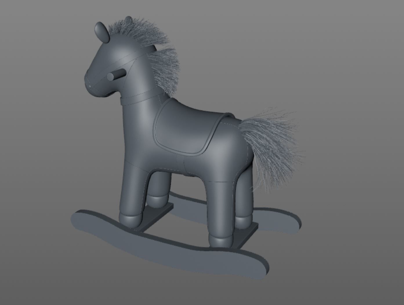Baby Rocking Horse 3D model_13
