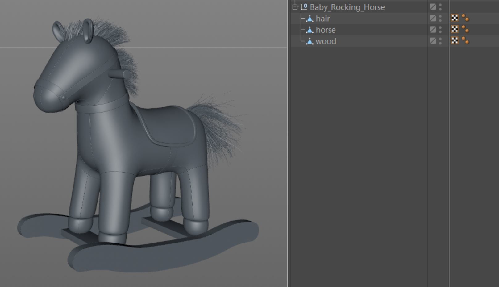 Baby Rocking Horse 3D model_12