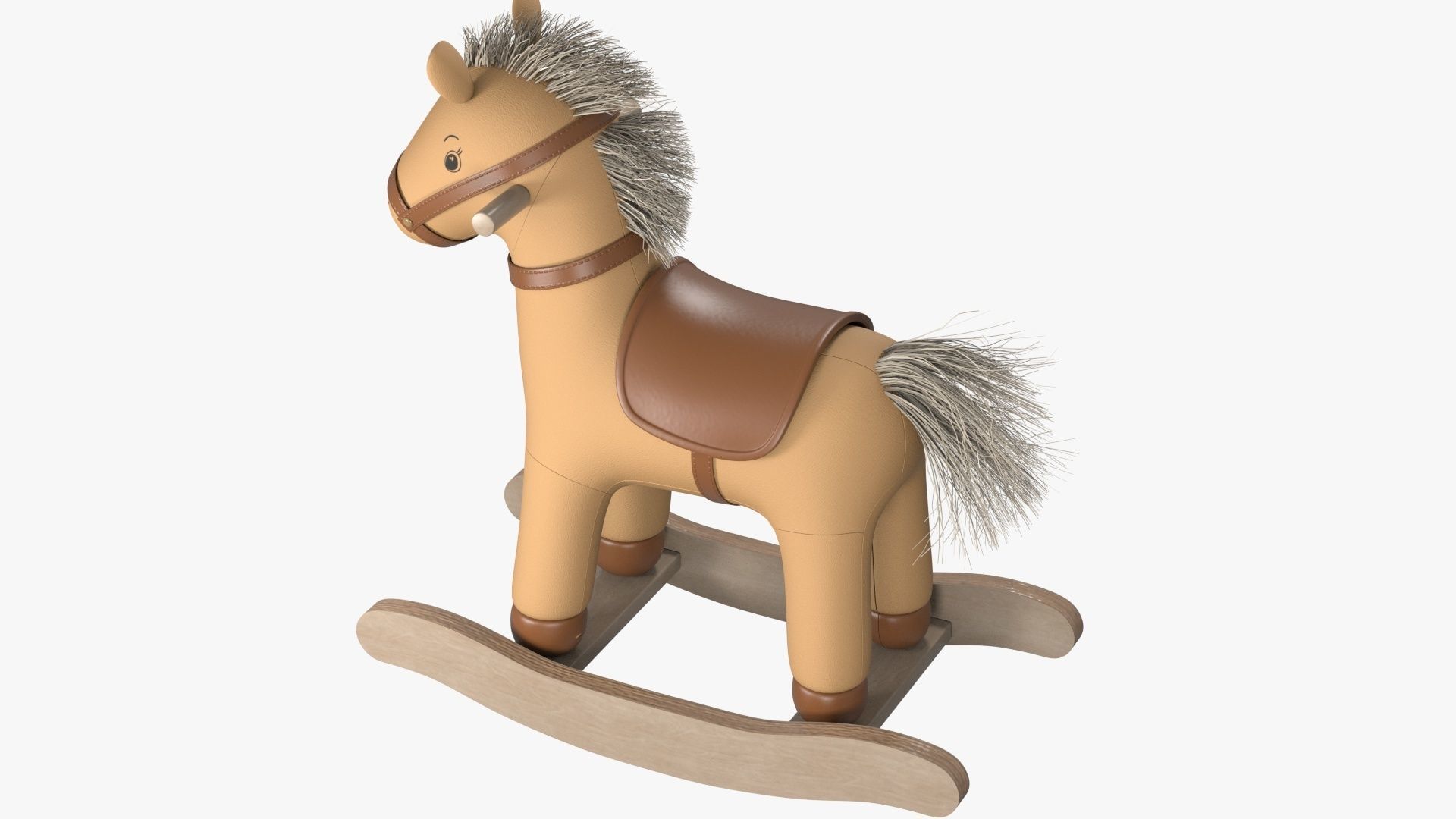Baby Rocking Horse 3D model_5