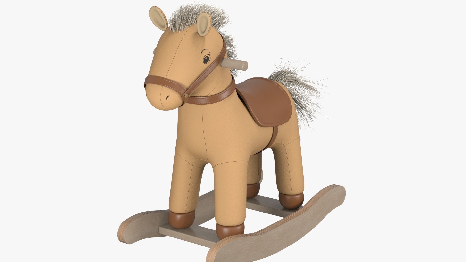 Baby Rocking Horse 3D model_1
