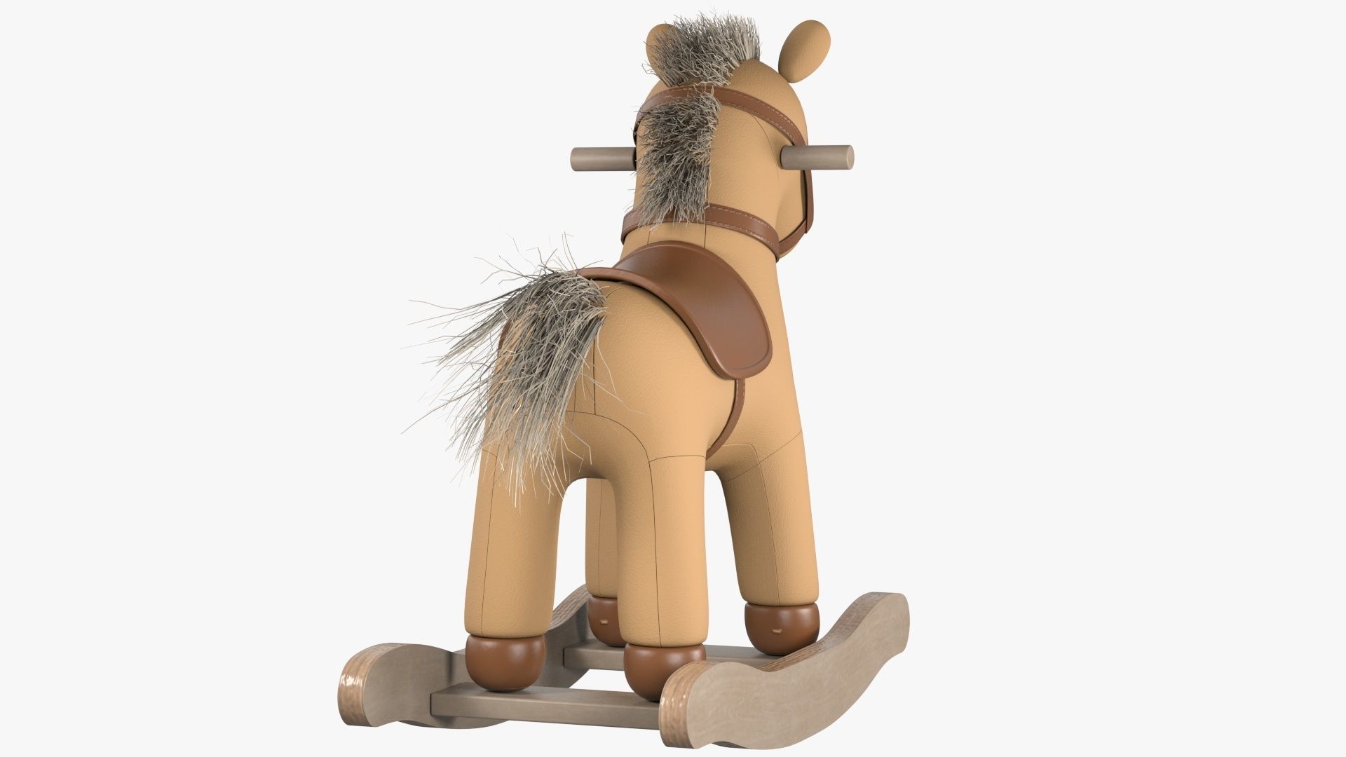Baby Rocking Horse 3D model_8