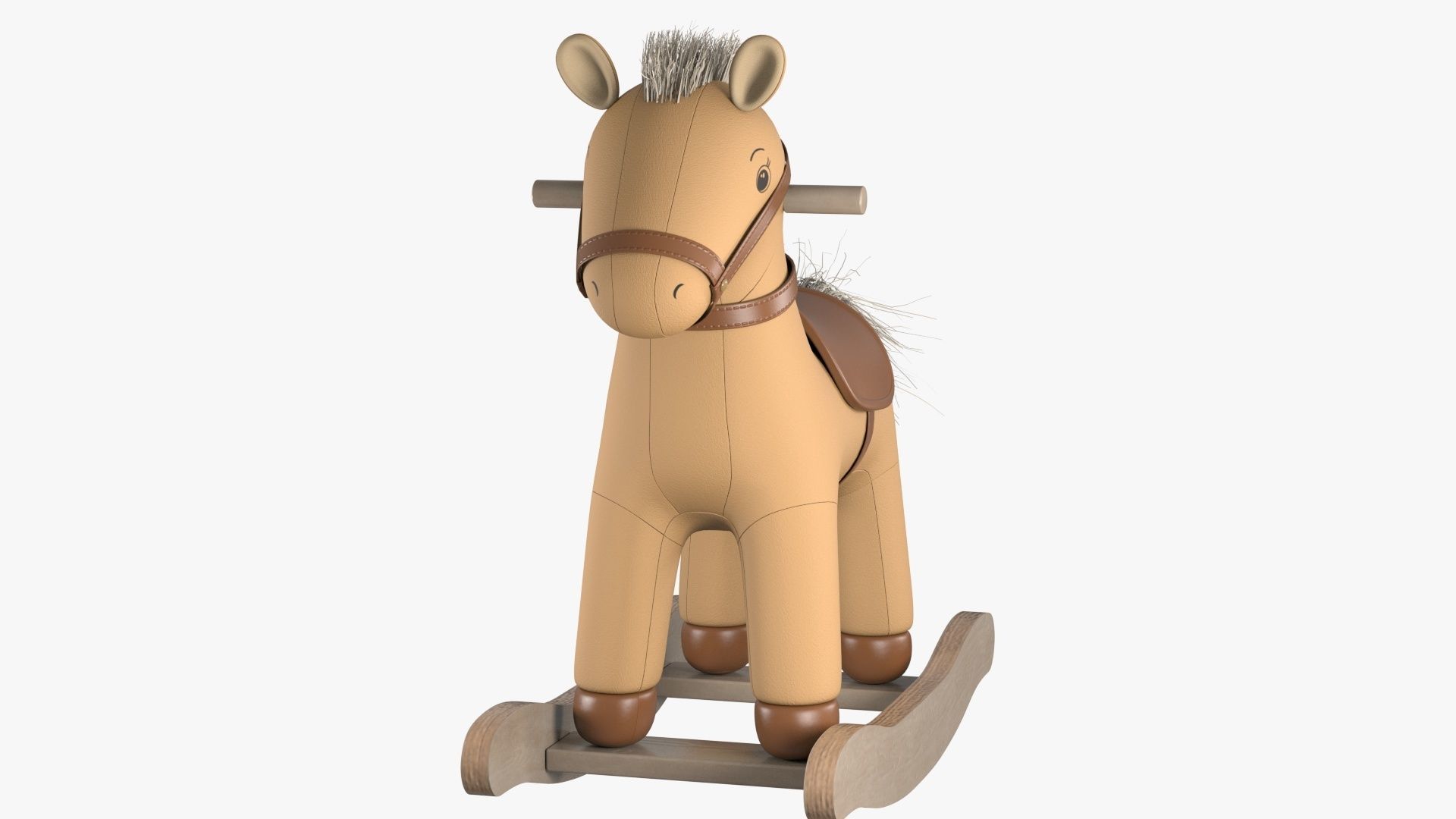 Baby Rocking Horse 3D model_7