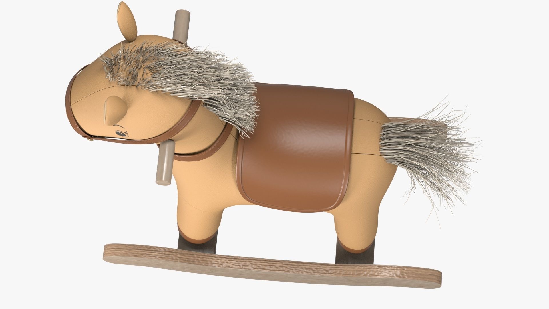 Baby Rocking Horse 3D model_6