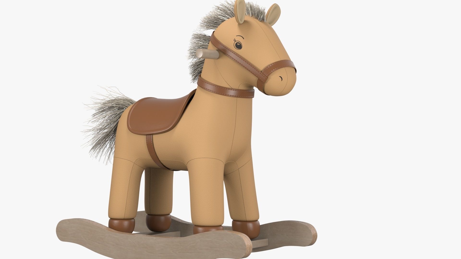 Baby Rocking Horse 3D model_2