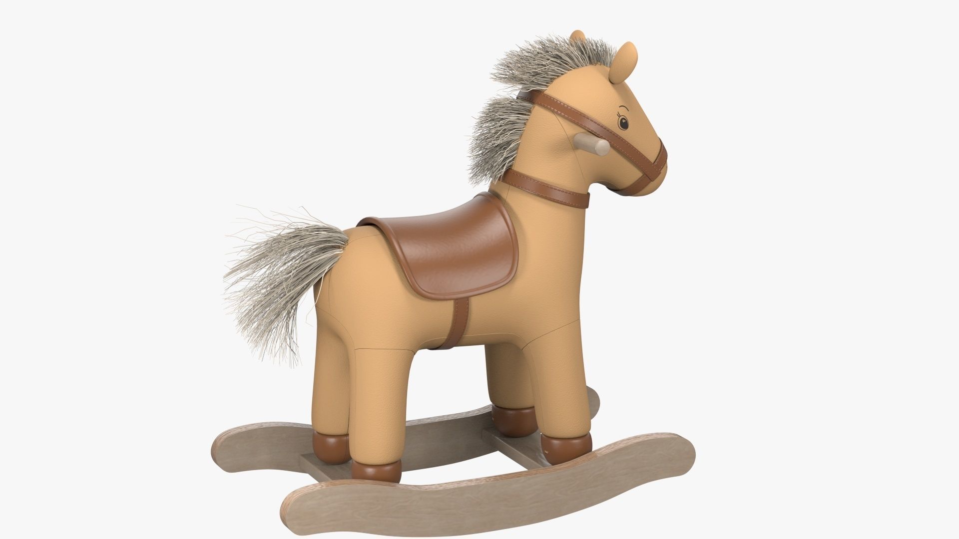 Baby Rocking Horse 3D model_3