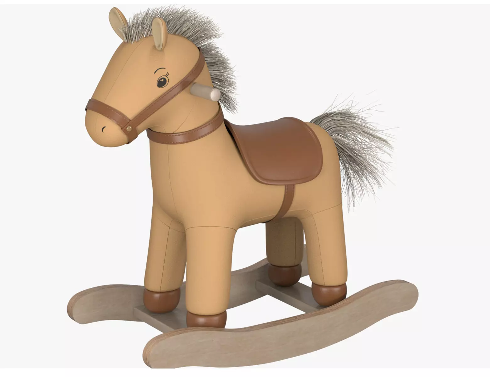 Baby Rocking Horse 3D model_0
