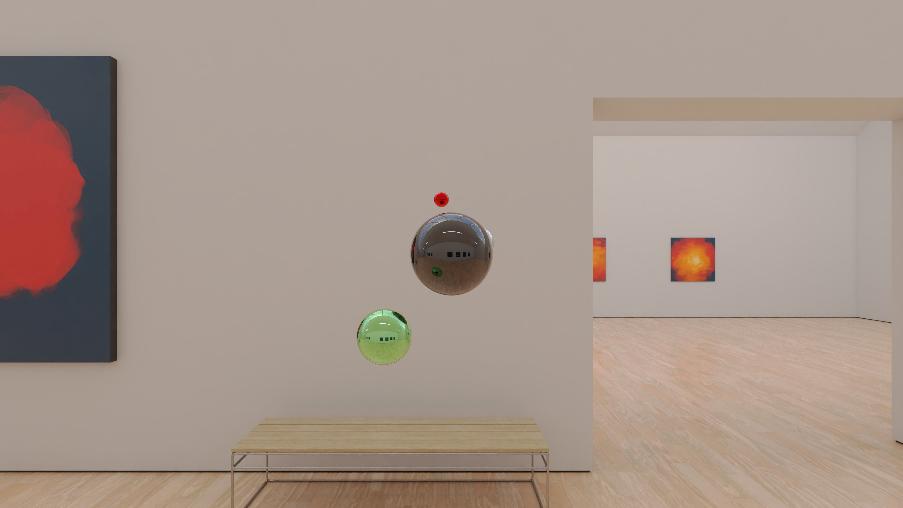 HDRI - Art Museum Gallery Interior 23 v1 - 16384x8192 Texture_16