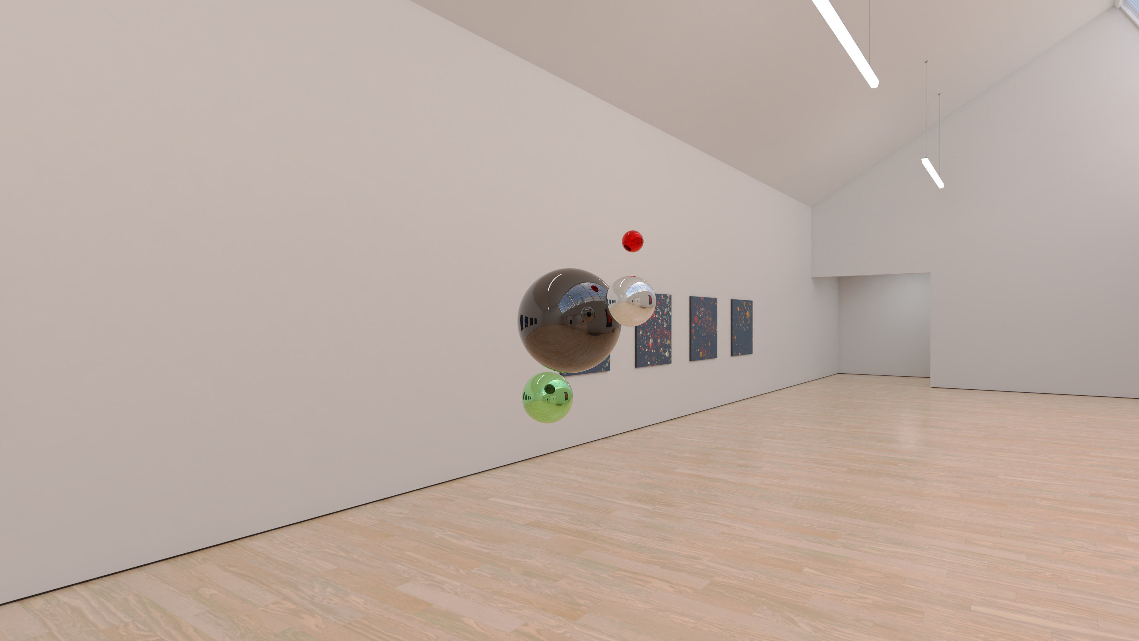 HDRI - Art Museum Gallery Interior 23 v1 - 16384x8192 Texture_3