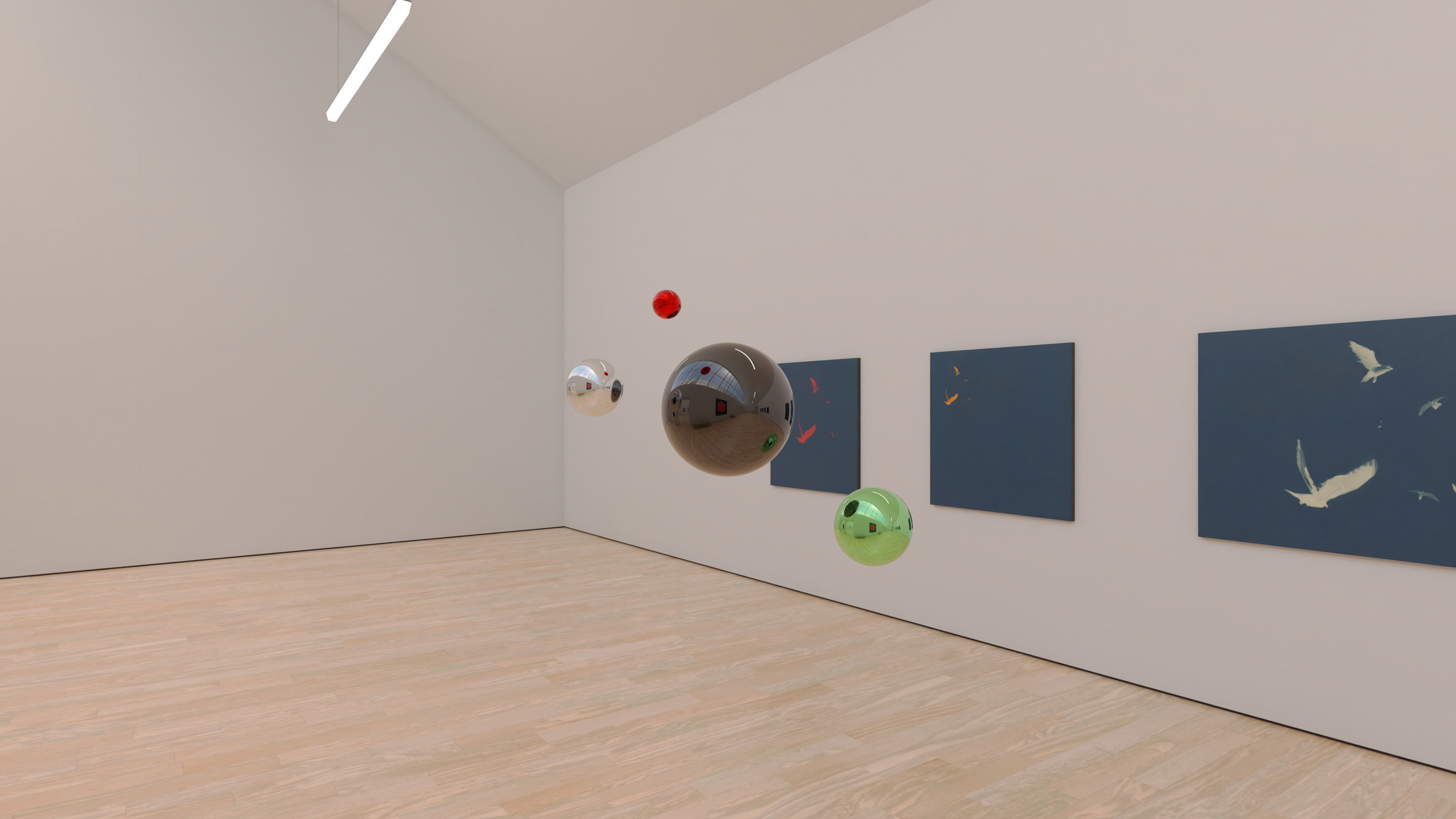 HDRI - Art Museum Gallery Interior 23 v1 - 16384x8192 Texture_9