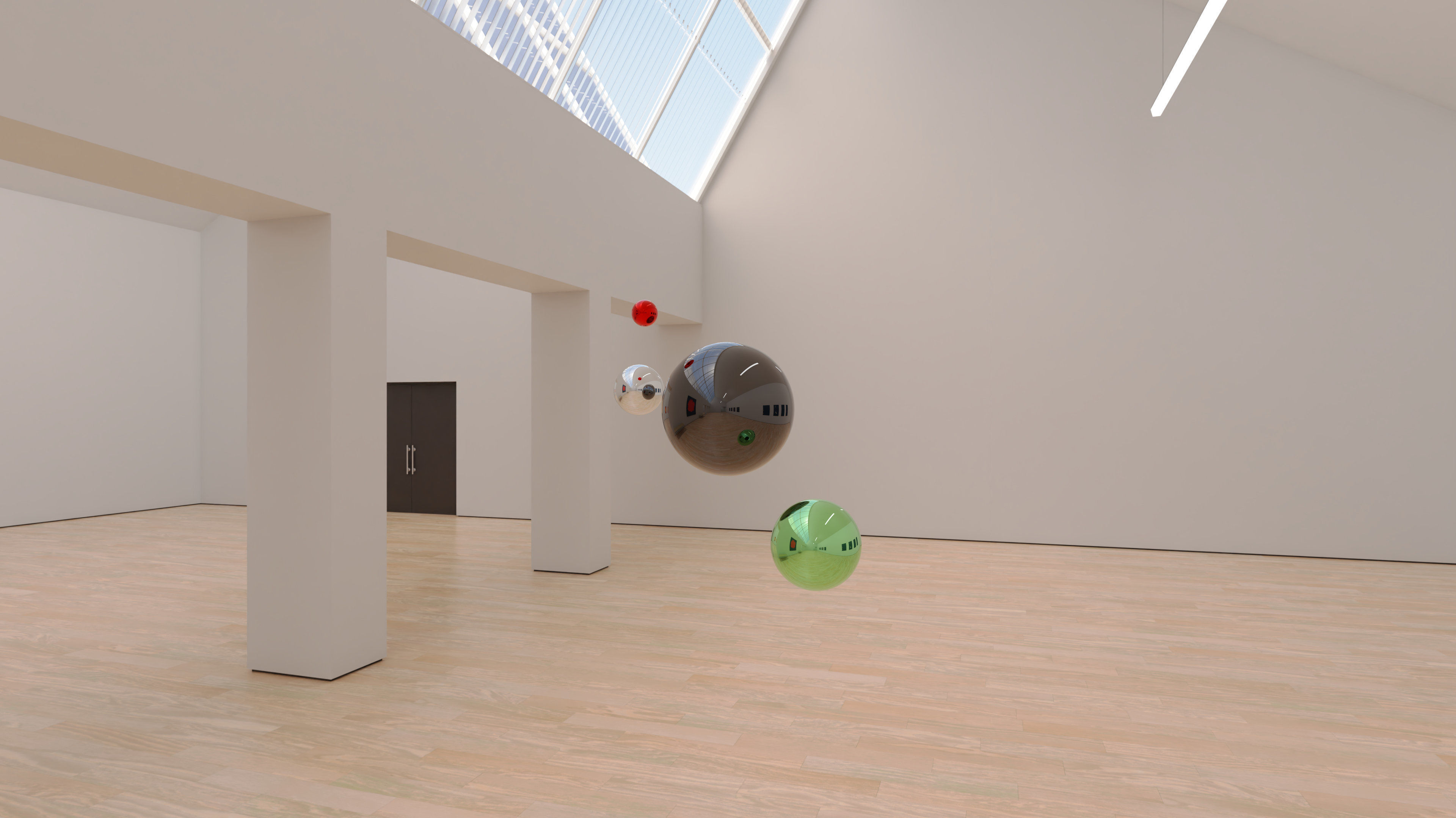 HDRI - Art Museum Gallery Interior 23 v1 - 16384x8192 Texture_12