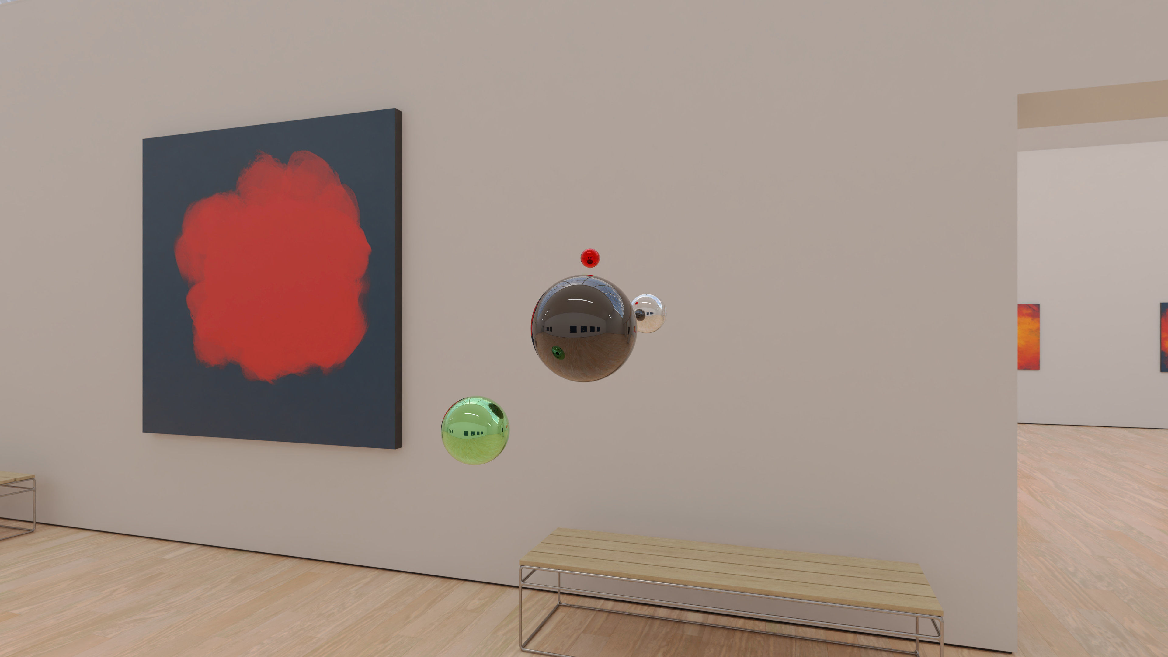 HDRI - Art Museum Gallery Interior 23 v1 - 16384x8192 Texture_17