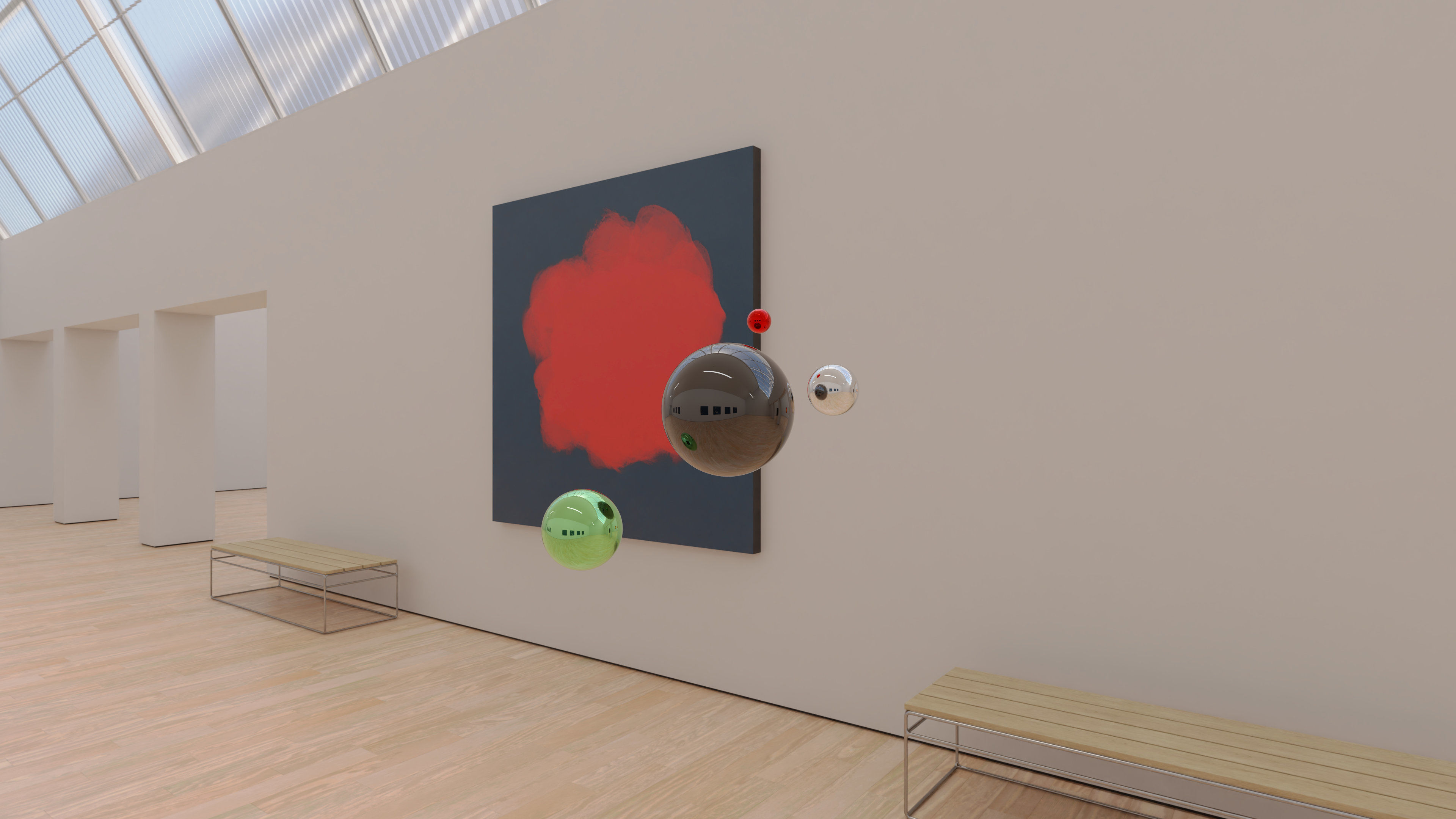 HDRI - Art Museum Gallery Interior 23 v1 - 16384x8192 Texture_18