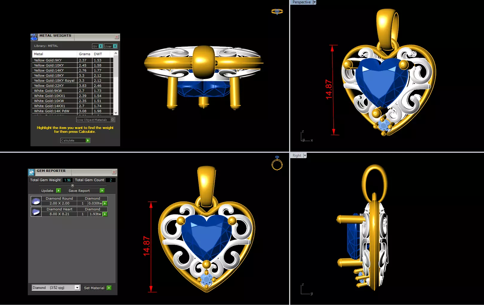 PENDANTS HEART 3D print model_0