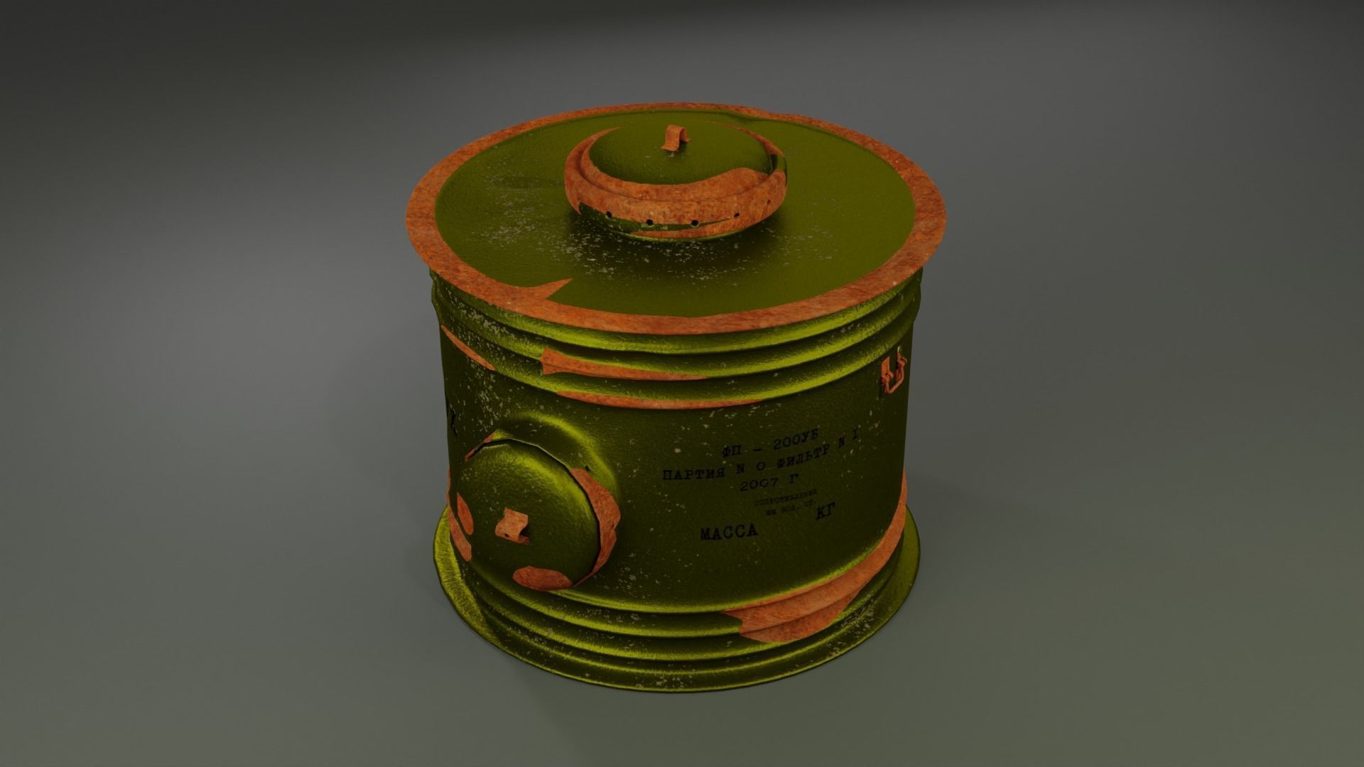 Large Air Filters for shelter vent Low-poly 3D model_6