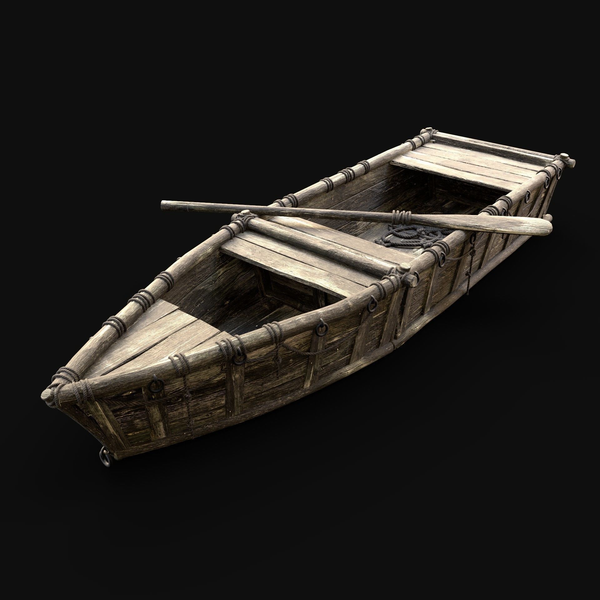 BOAT ROWBOAT GONDOLA RAFT WOODEN FISHERMAN COLLECTION PACK _2