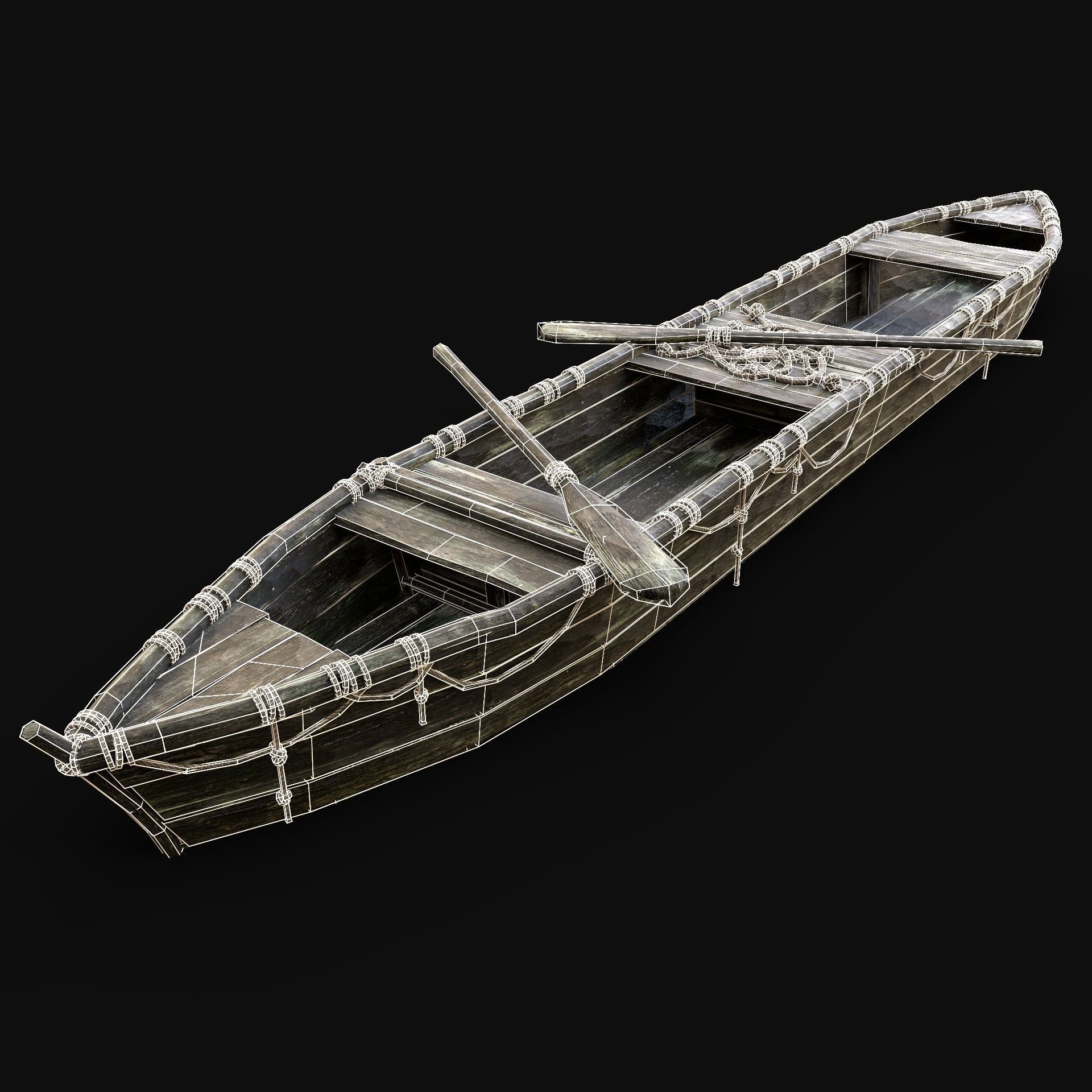 BOAT ROWBOAT GONDOLA RAFT WOODEN FISHERMAN COLLECTION PACK _16