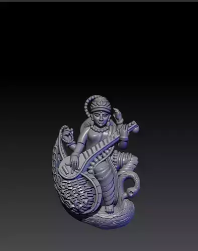 Saraswati Mata 3D Model 02 3D print model