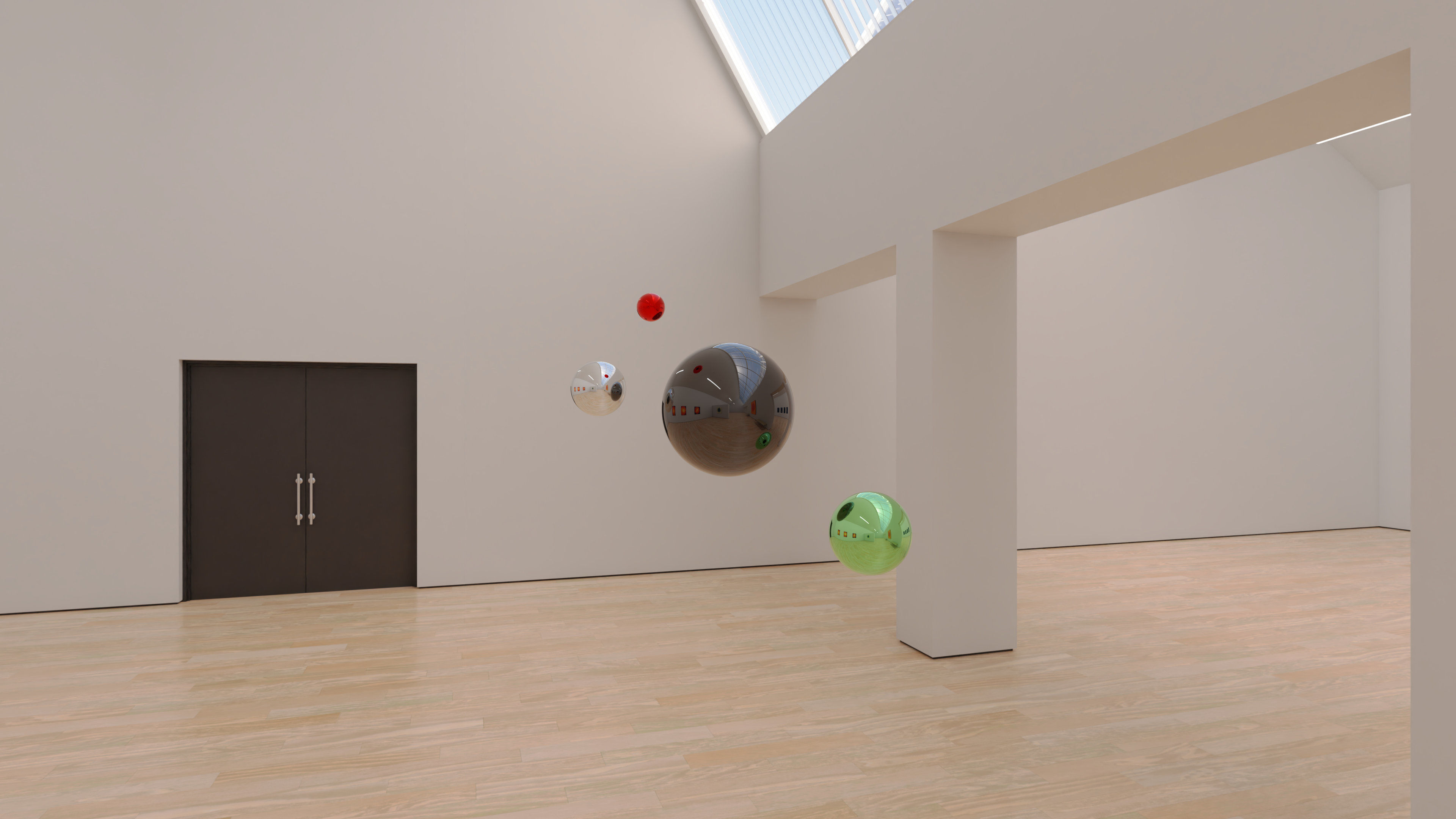 HDRI - Art Museum Gallery Interior 23 v2 - 16384x8192 Texture_10