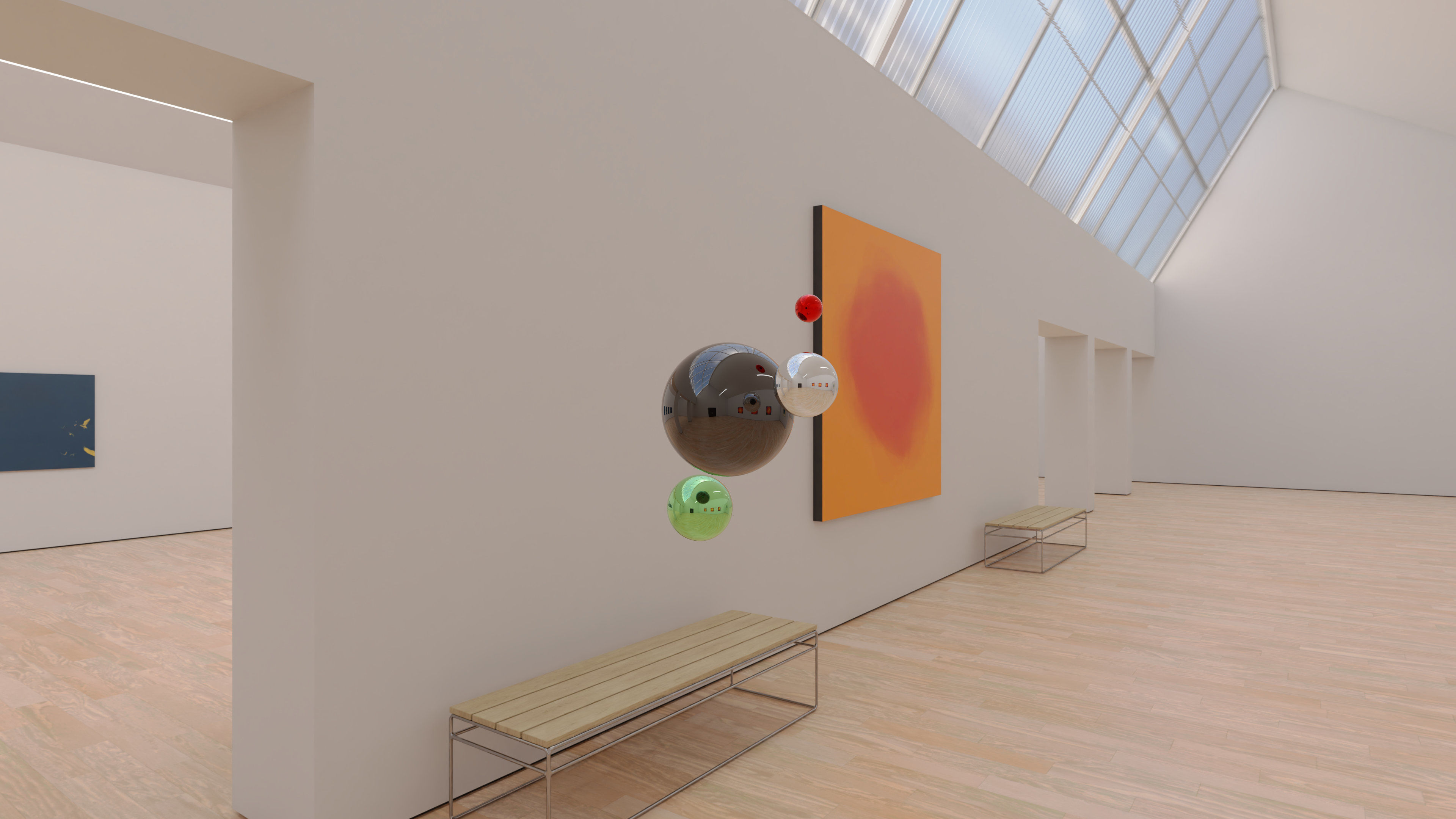 HDRI - Art Museum Gallery Interior 23 v2 - 16384x8192 Texture_3