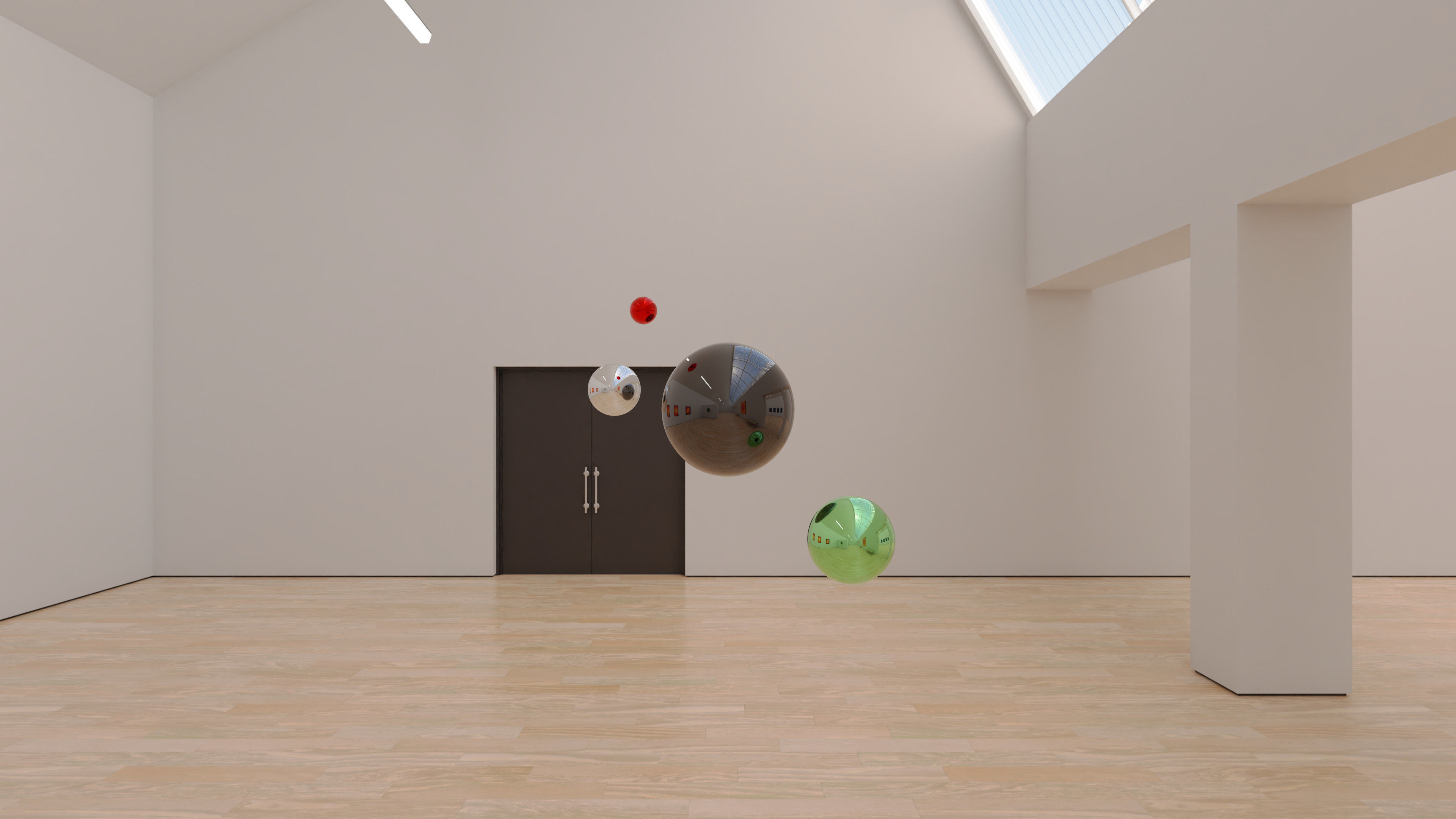 HDRI - Art Museum Gallery Interior 23 v2 - 16384x8192 Texture_11