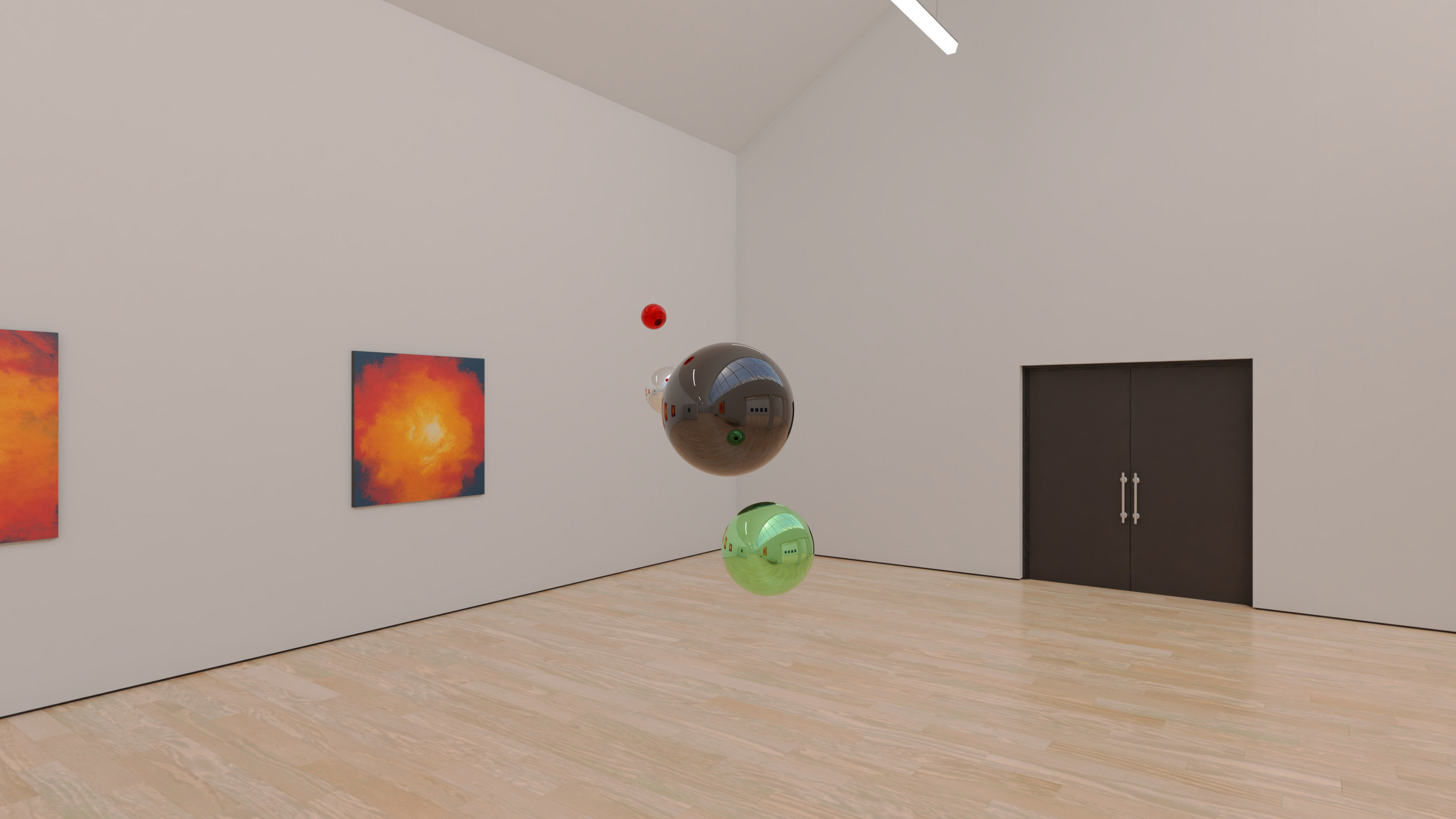 HDRI - Art Museum Gallery Interior 23 v2 - 16384x8192 Texture_13