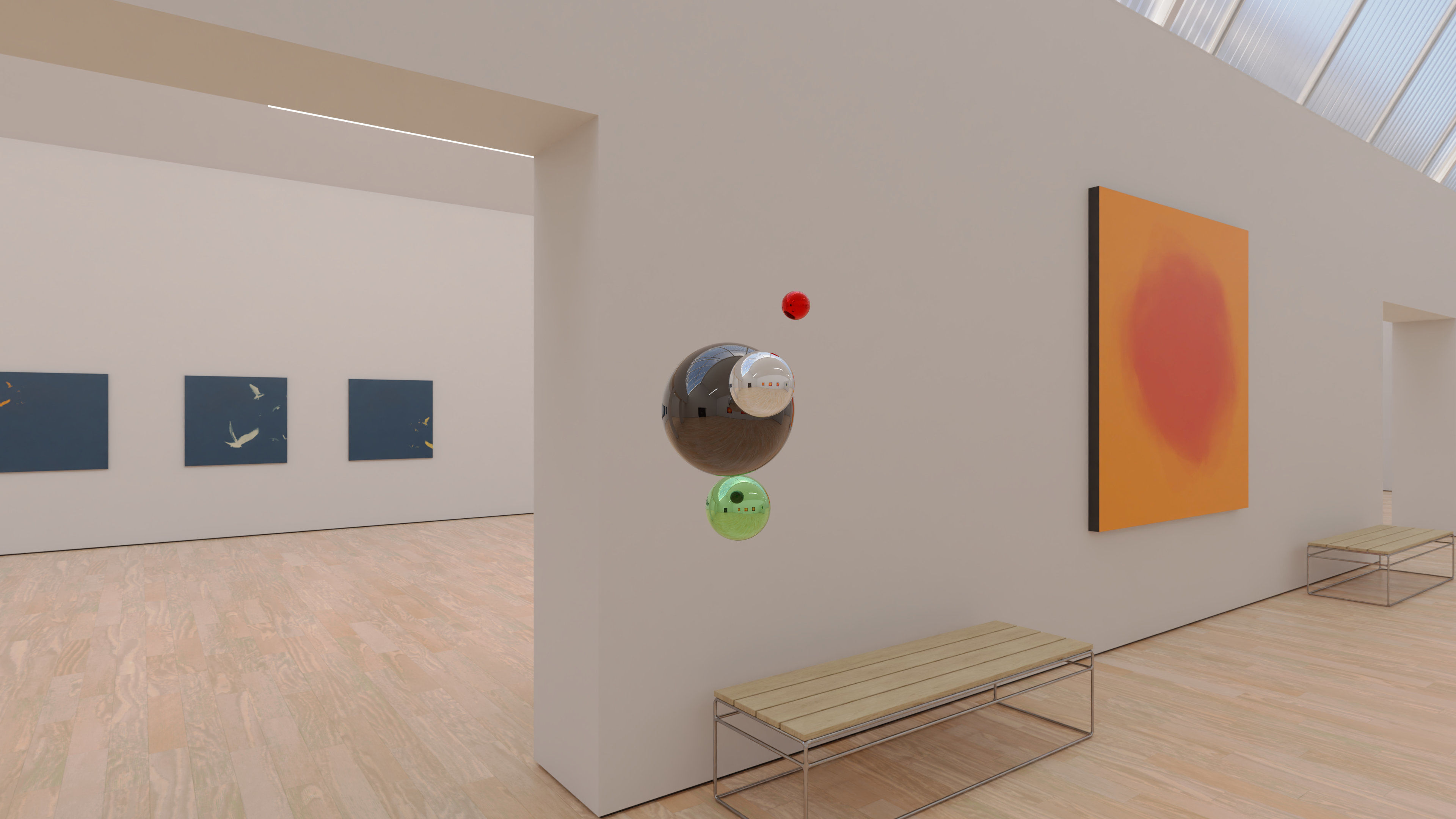 HDRI - Art Museum Gallery Interior 23 v2 - 16384x8192 Texture_4