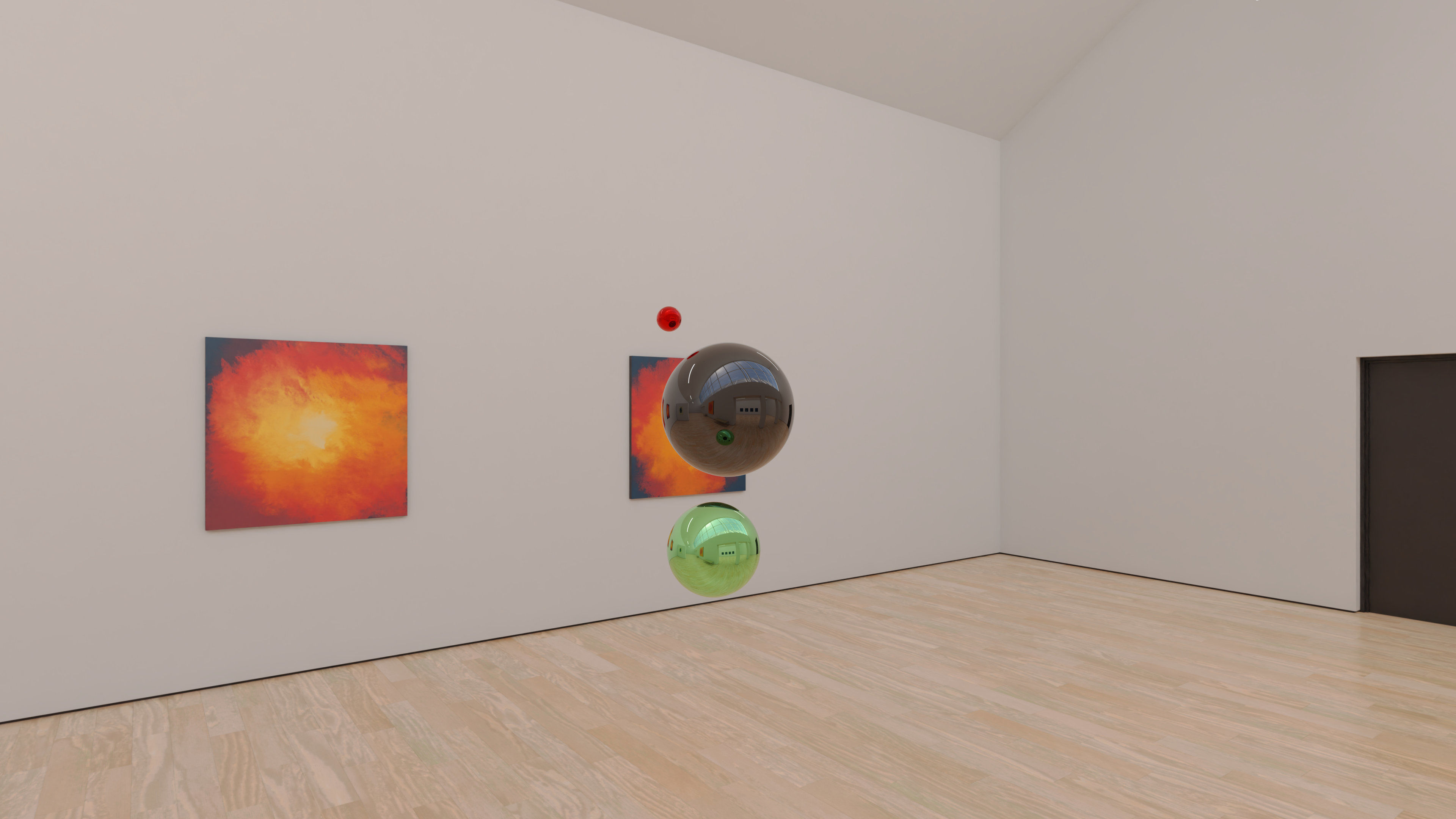 HDRI - Art Museum Gallery Interior 23 v2 - 16384x8192 Texture_14