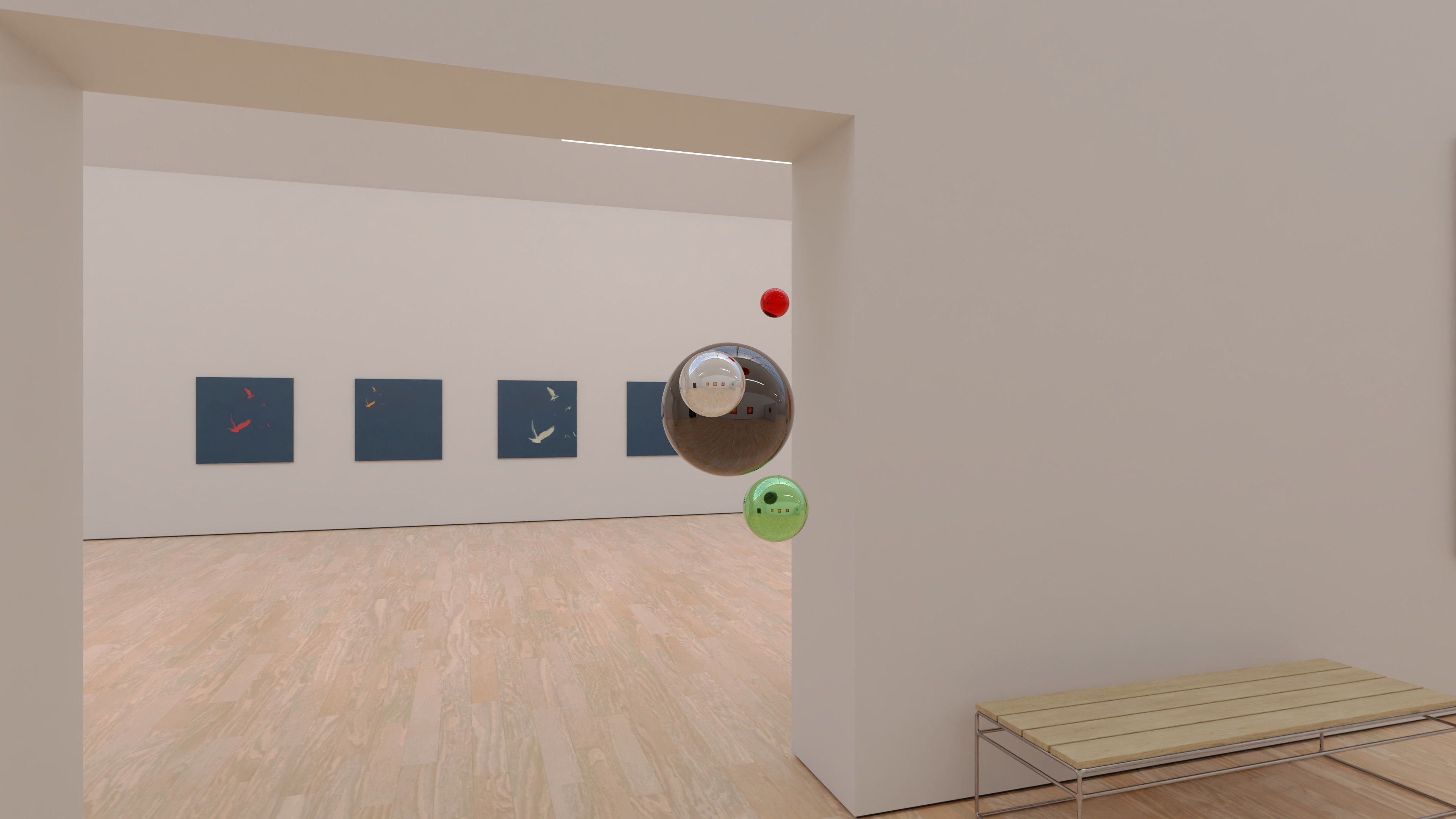 HDRI - Art Museum Gallery Interior 23 v2 - 16384x8192 Texture_5